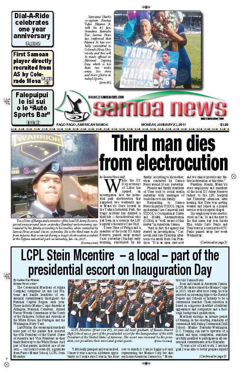 SN News Monday, Jan. 23, 2017