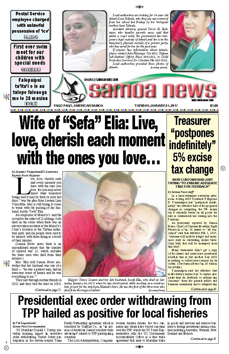 SN News Tuesday Jan. 24, 2017