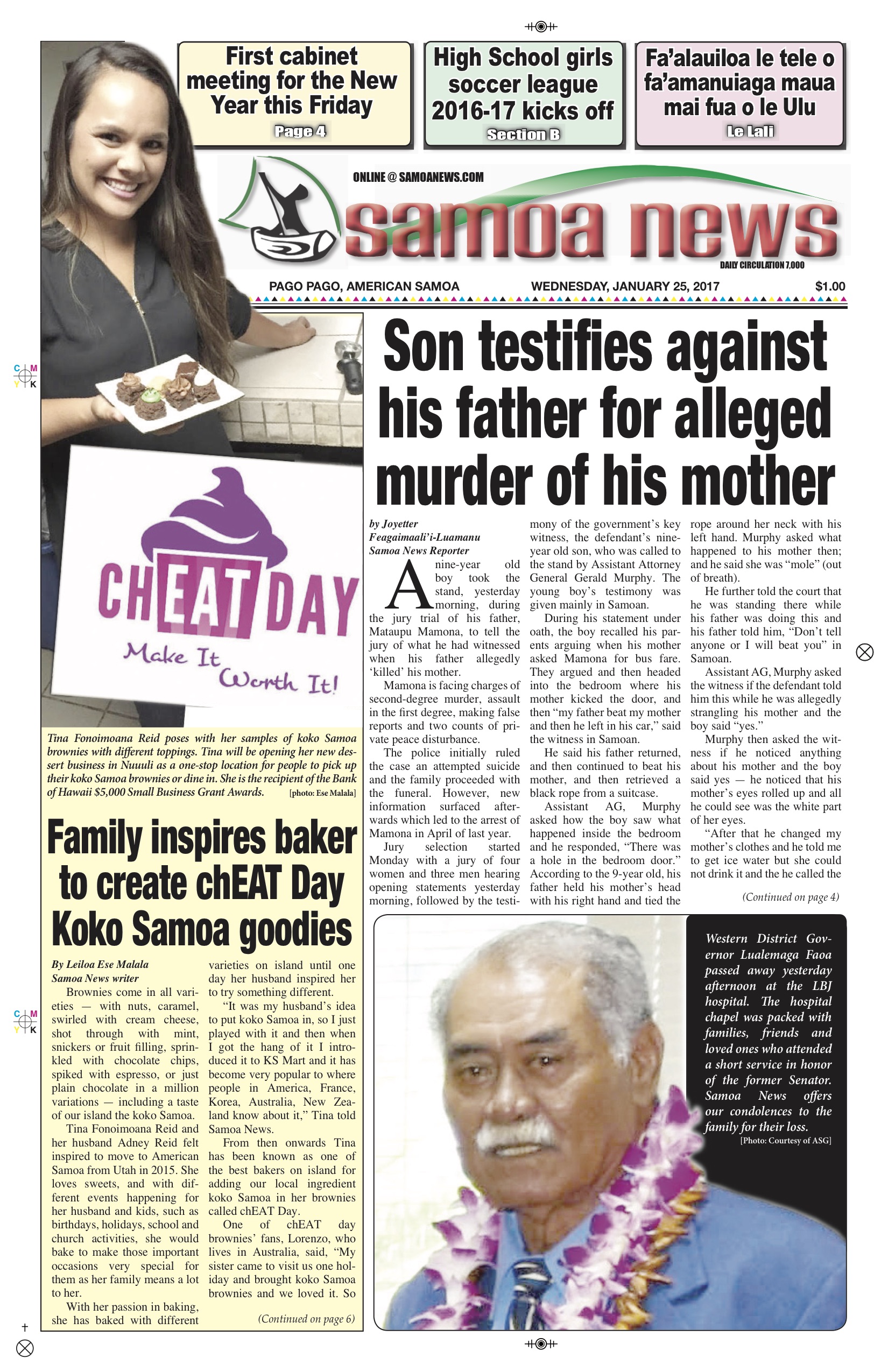 SN News Wednesday Jan. 25, 2017