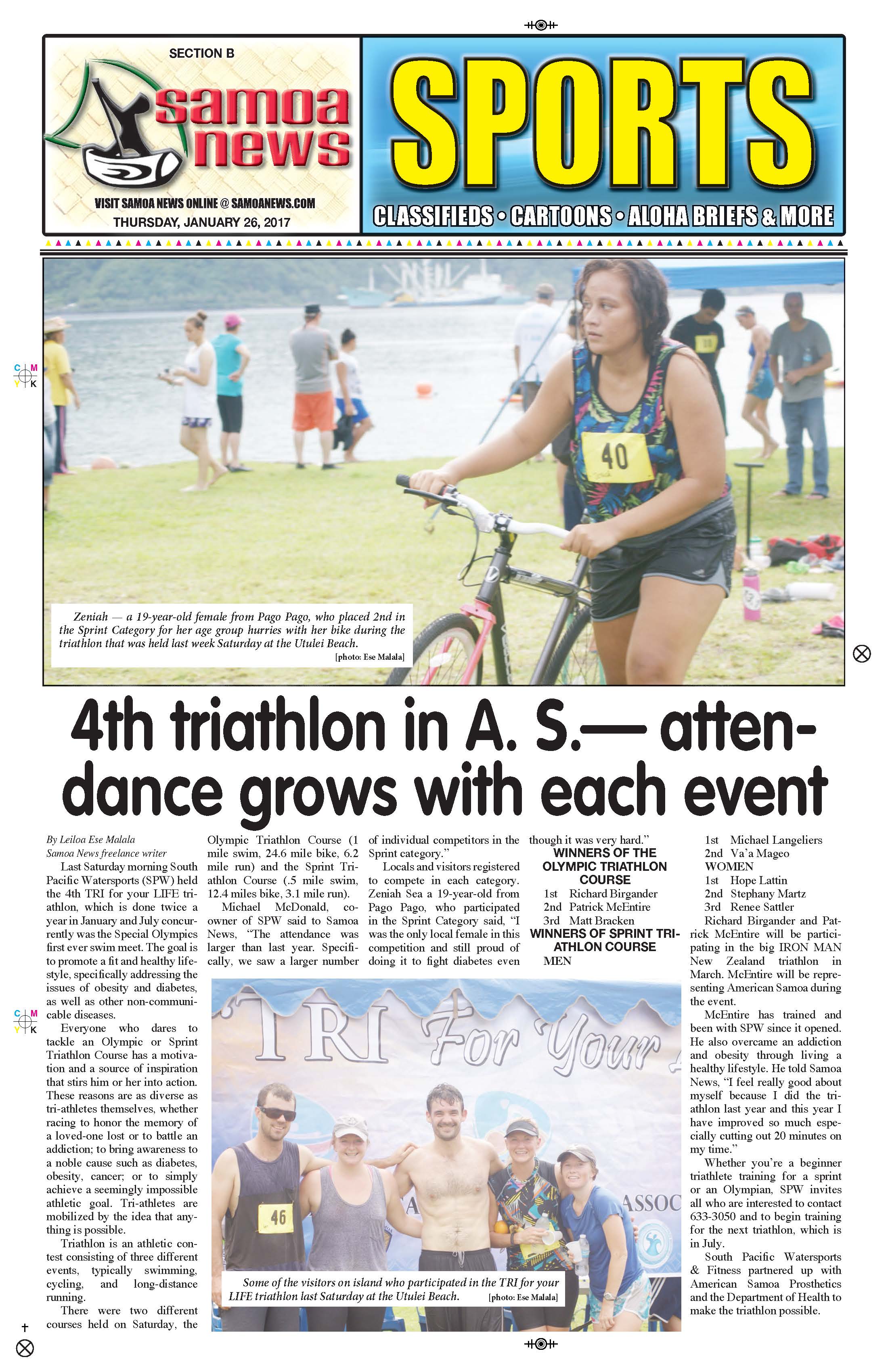 SN Sports Thursday, Jan. 26, 2017