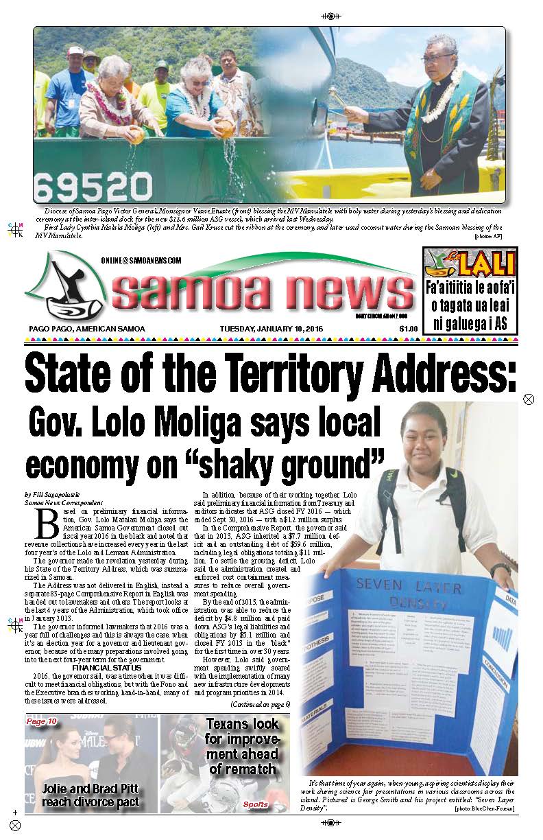 SN News Tuesday Jan. 10, 2017