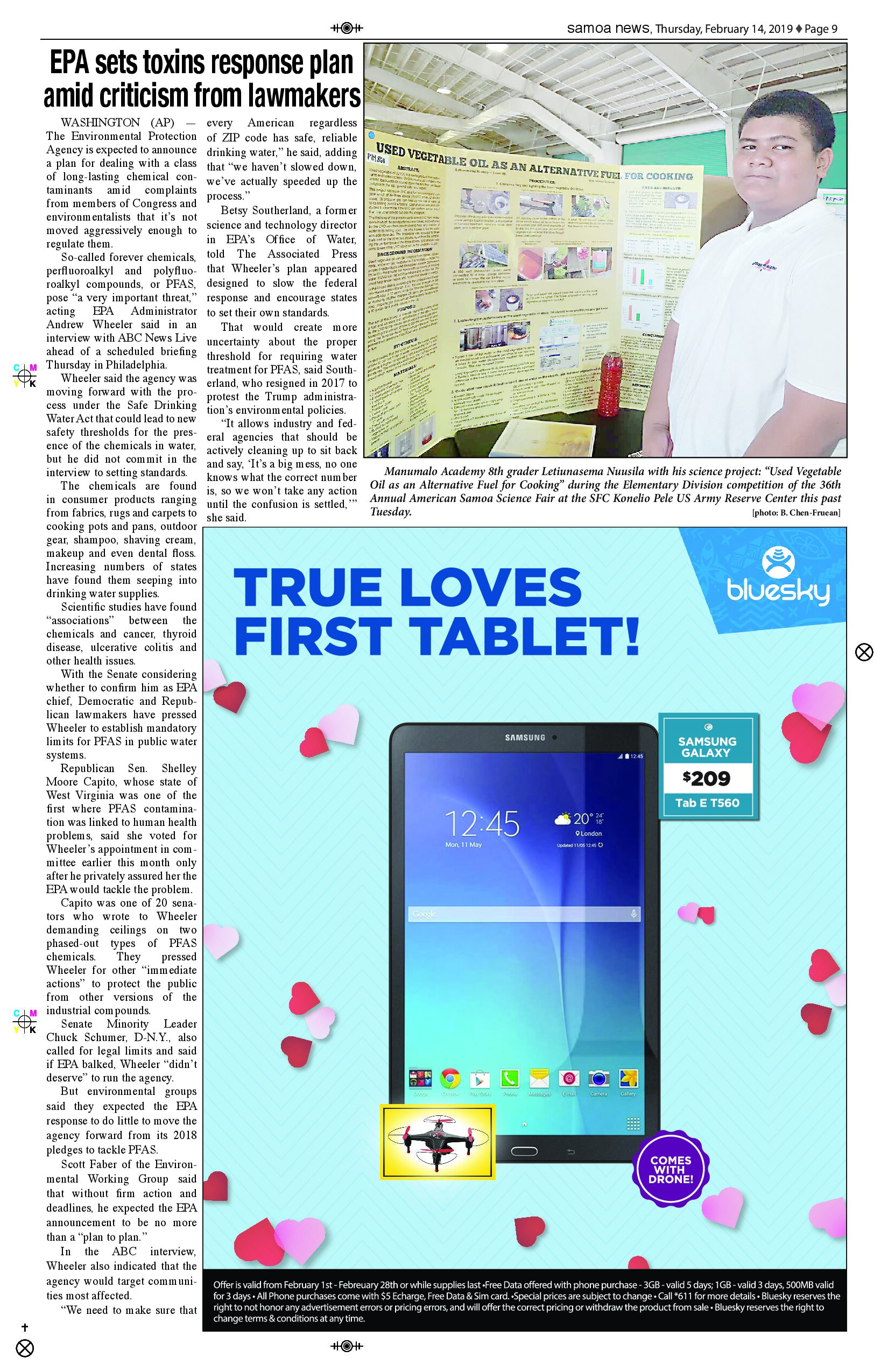 SN News 2 Thursday, February 14, 2019