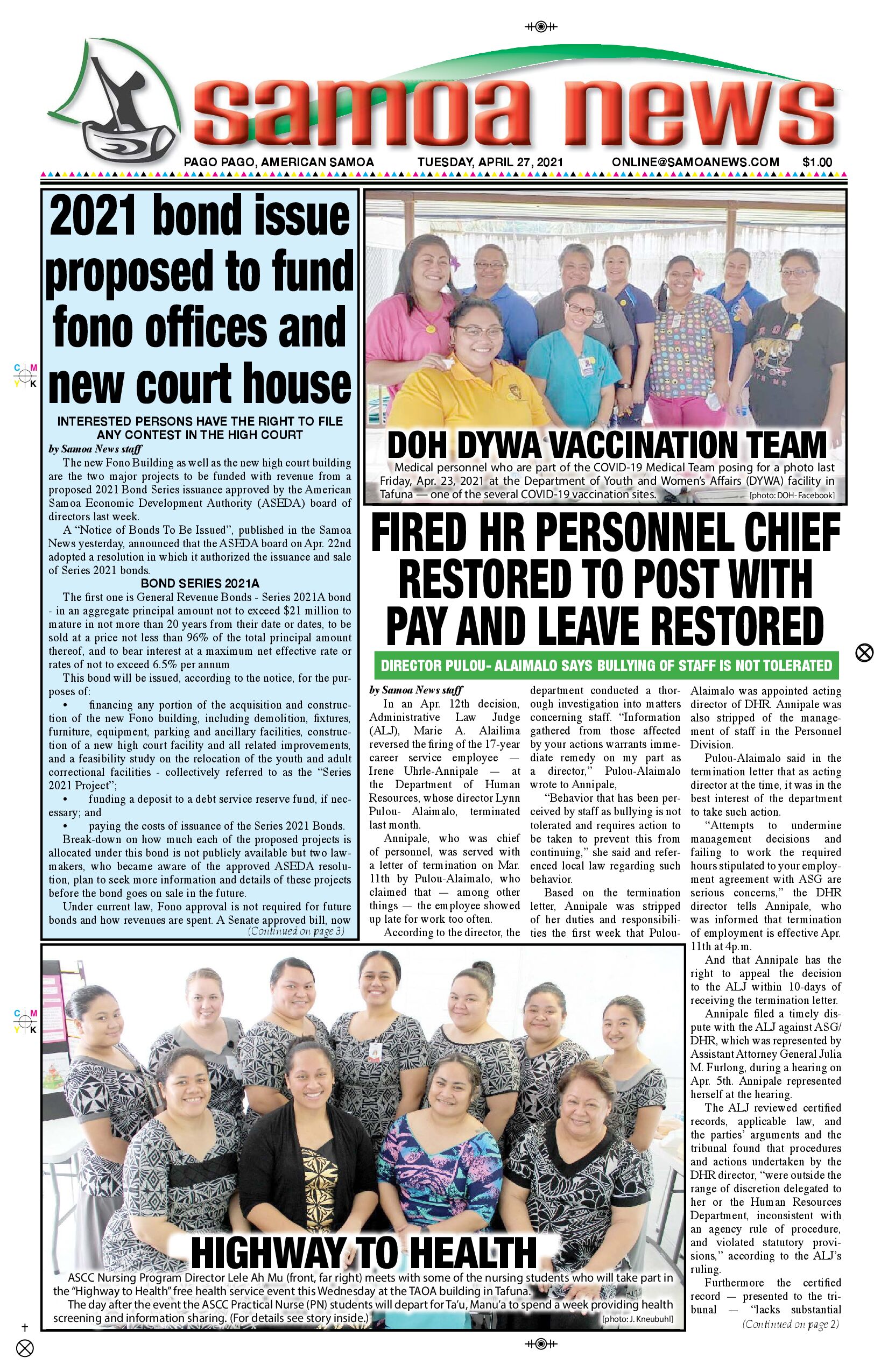 SN News Tuesday, April 27, 2021