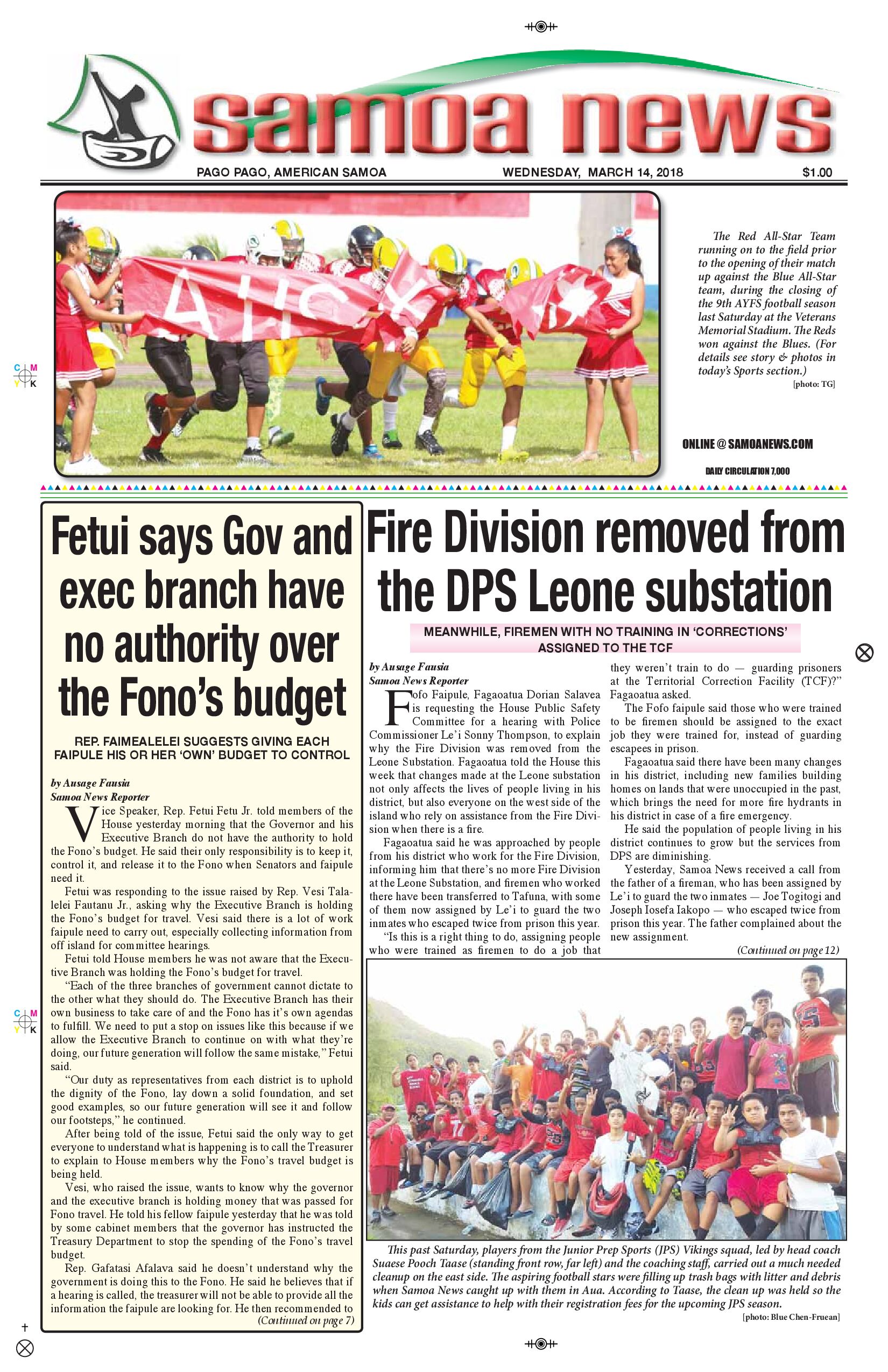 SN News Wednesday, March 14, 2018