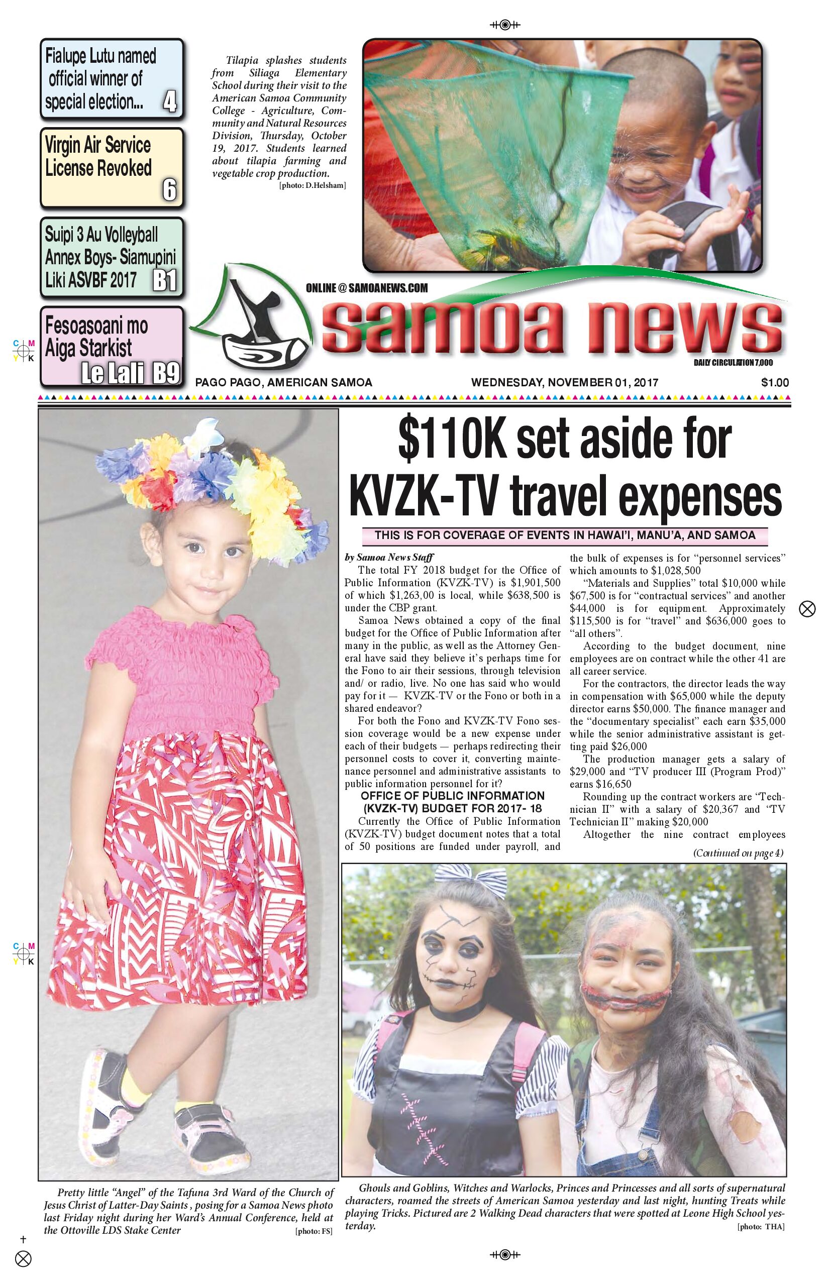 SN News Wednesday Nov. 01, 2017