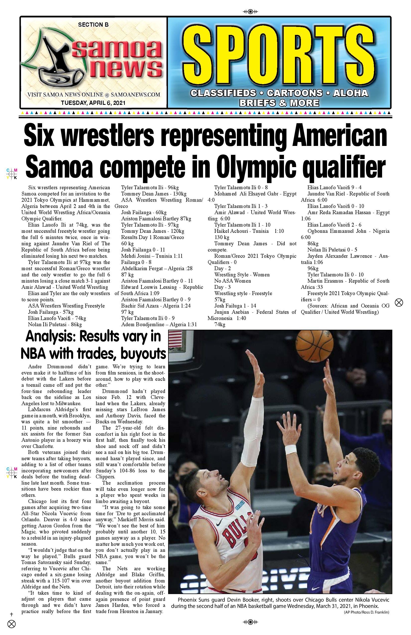 SN Sports Tuesday, April 06, 2021