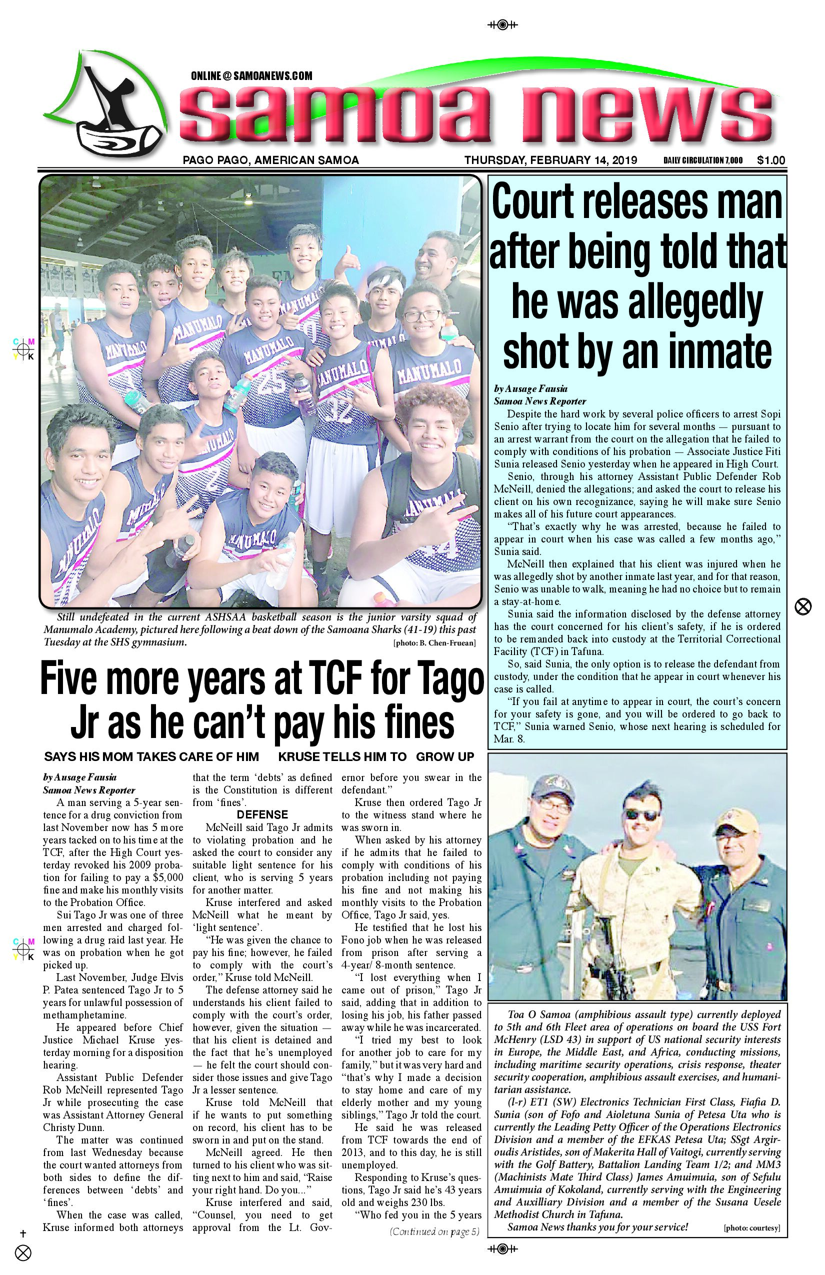 SN News Thursday, February 14, 2019