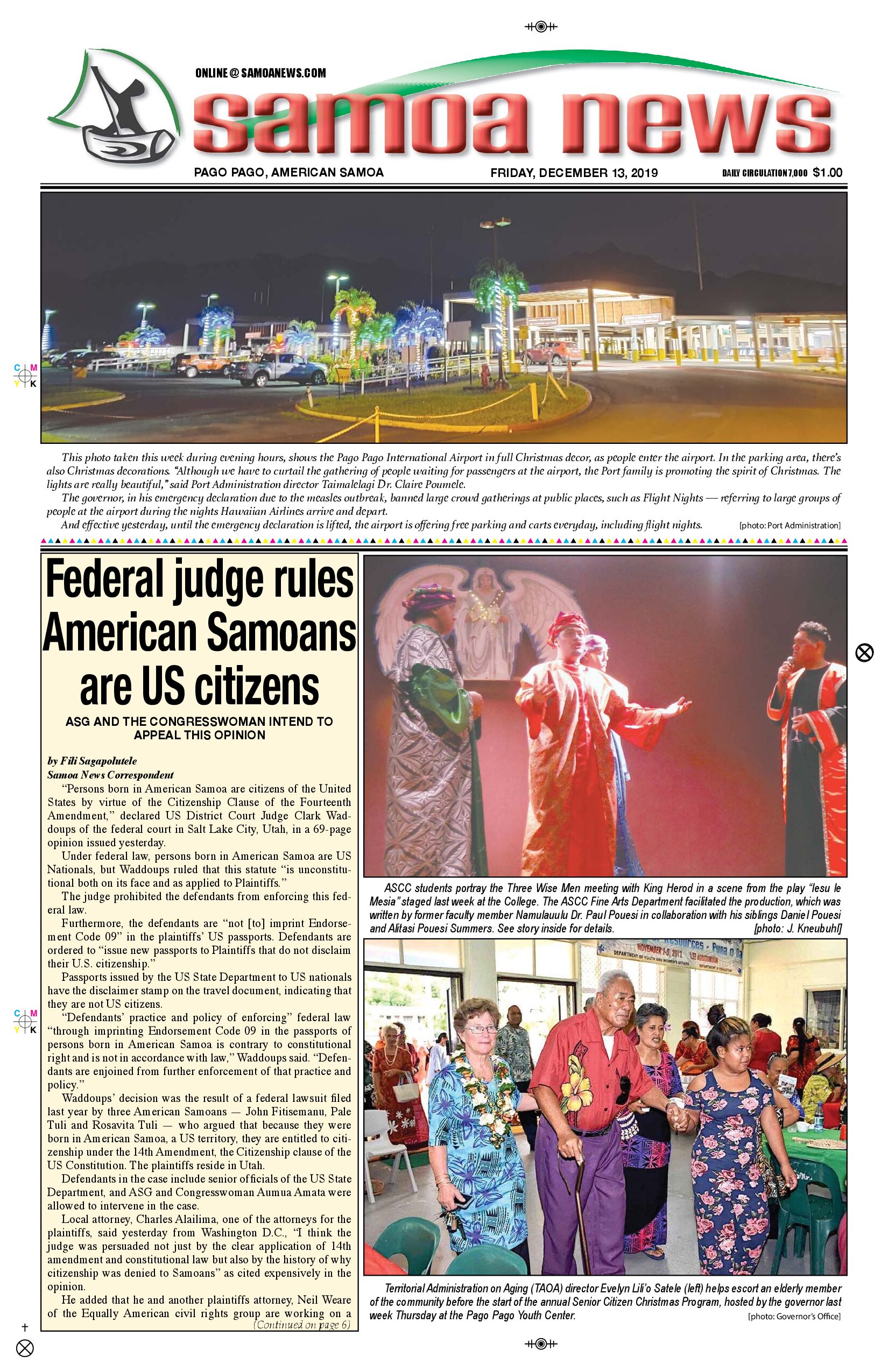 SN News Friday, December 13, 2019