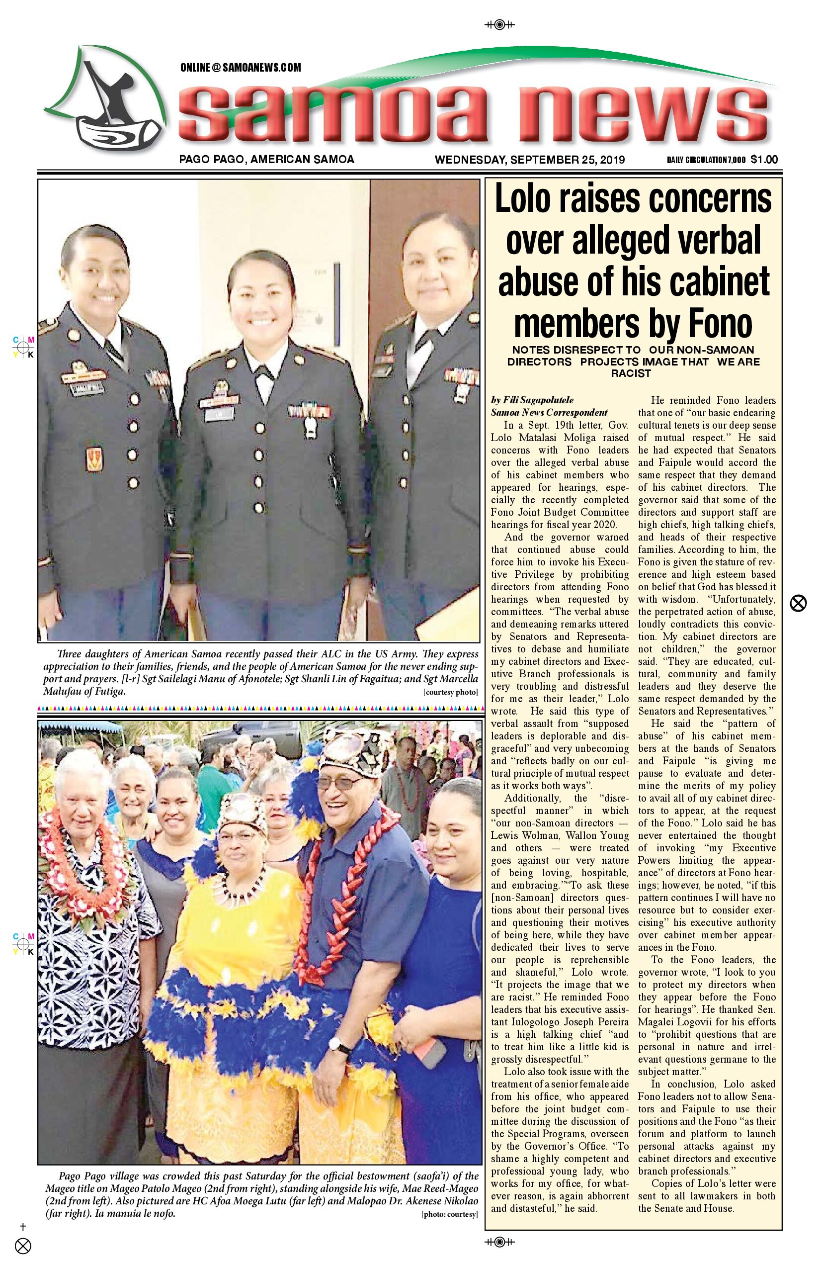 SN News Wednesday, September 25, 2019