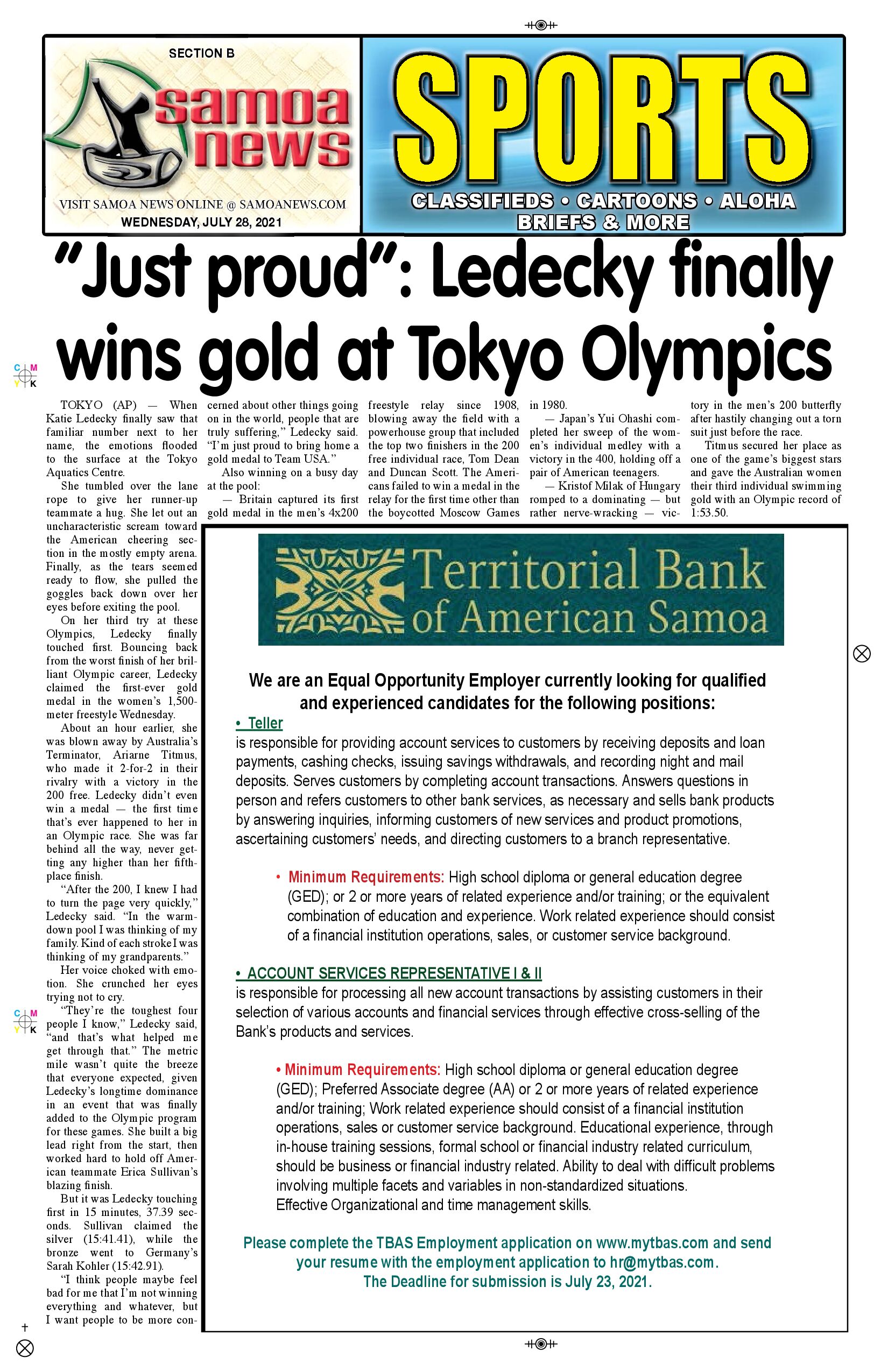 SN Sports Wednesday, July 28, 2021