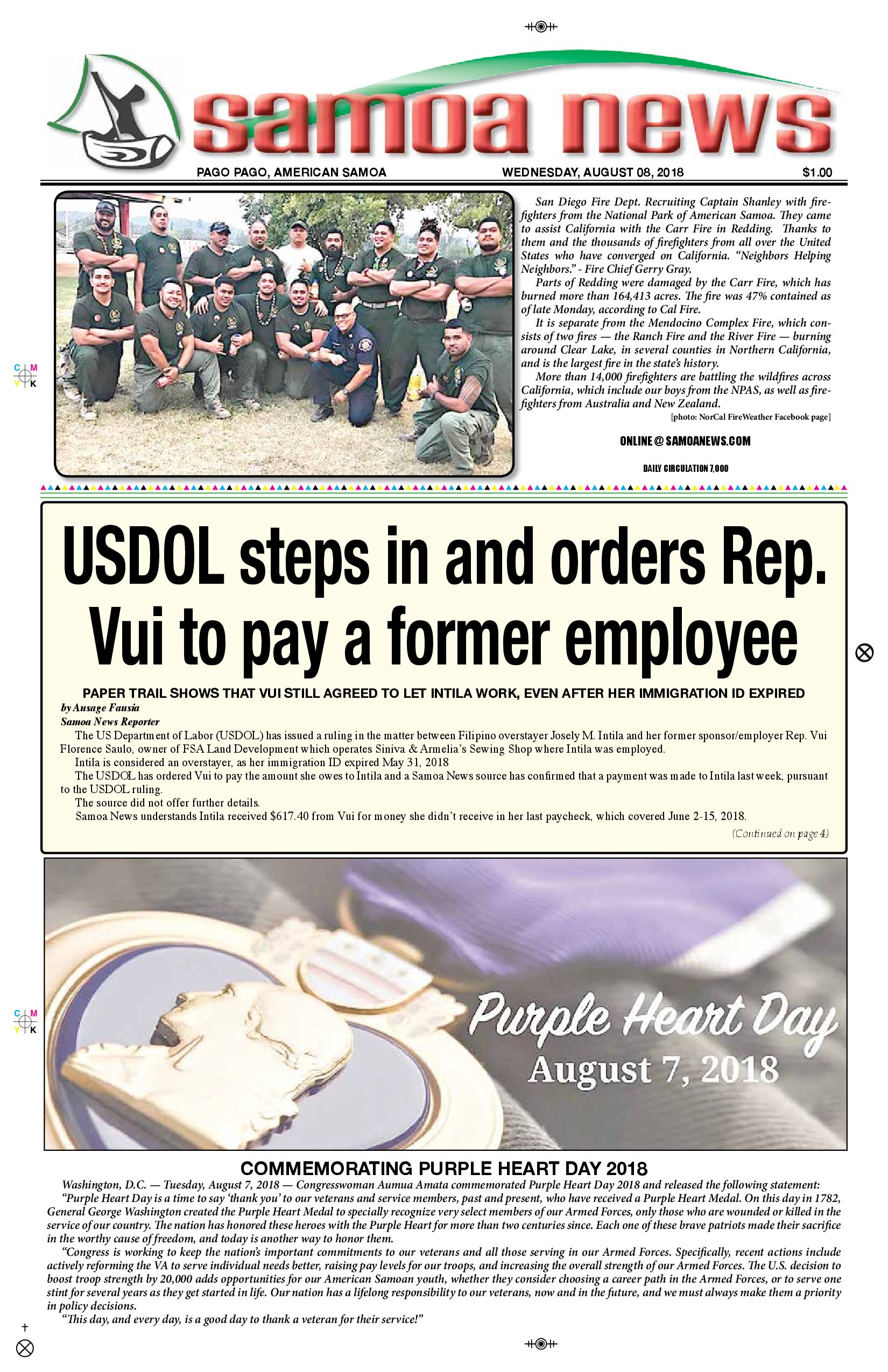 SN News Wednesday, August 08, 2018