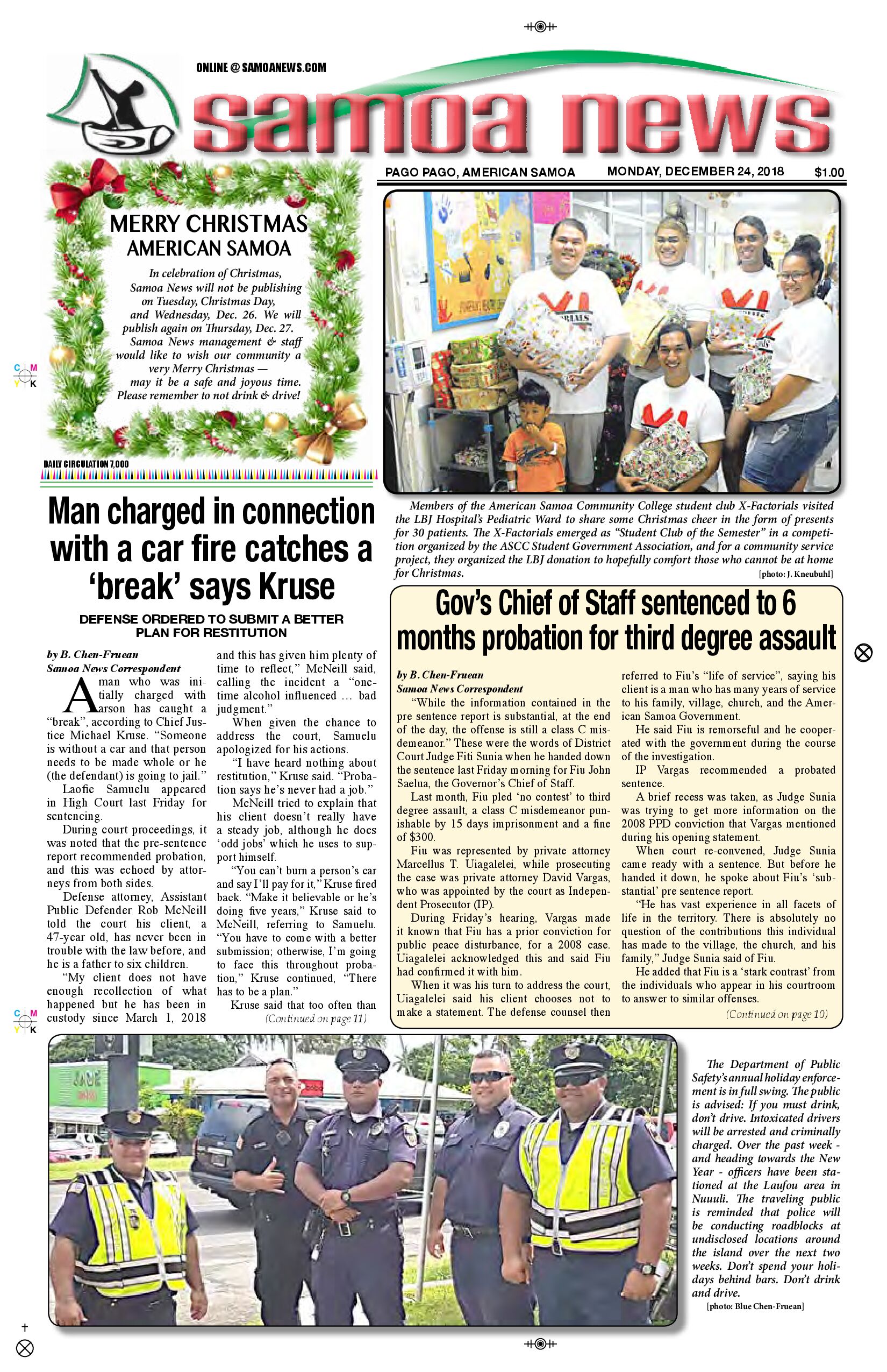 SN News Monday, December 24, 2018