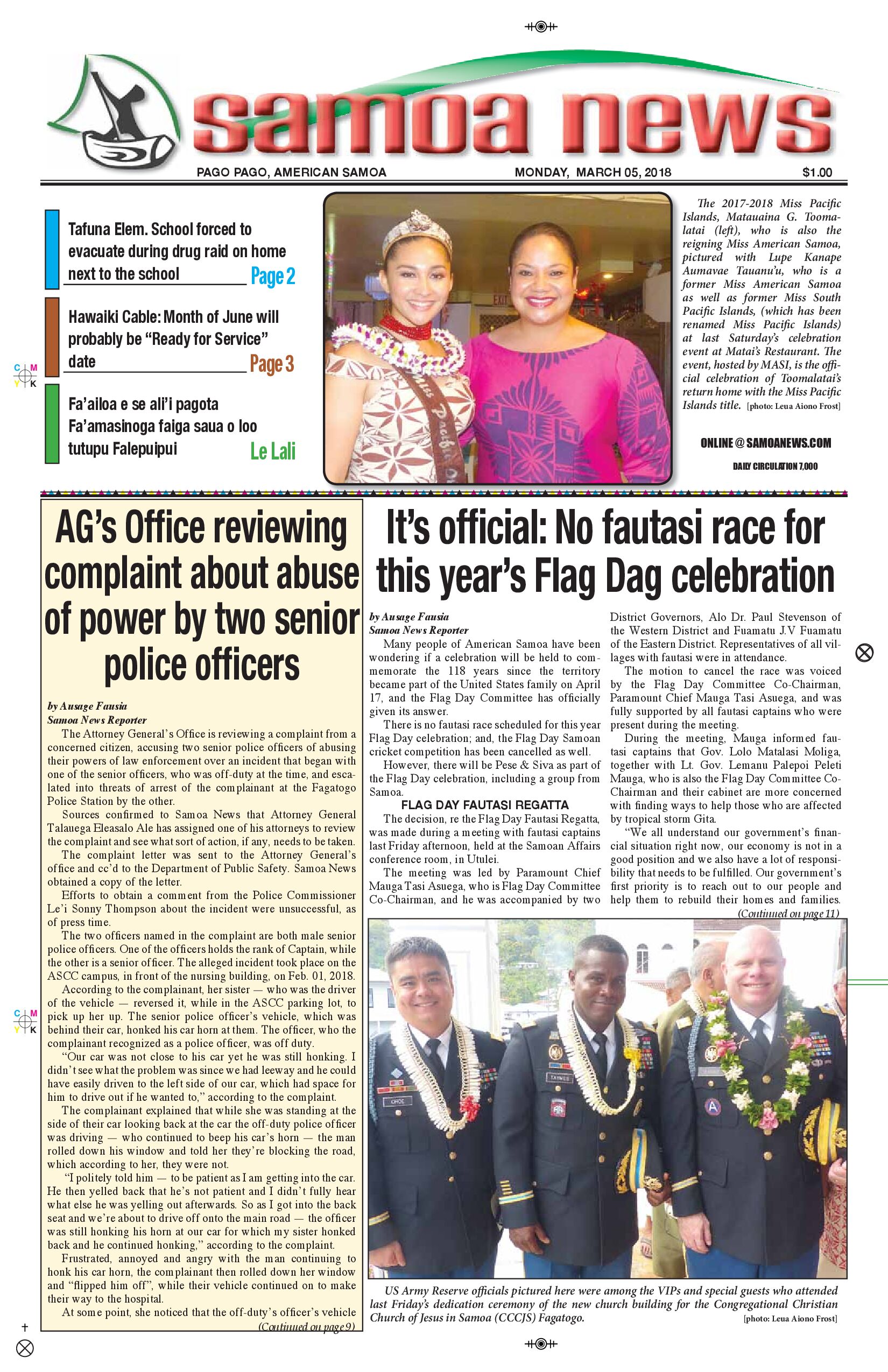 SN News Monday, March 05, 2018