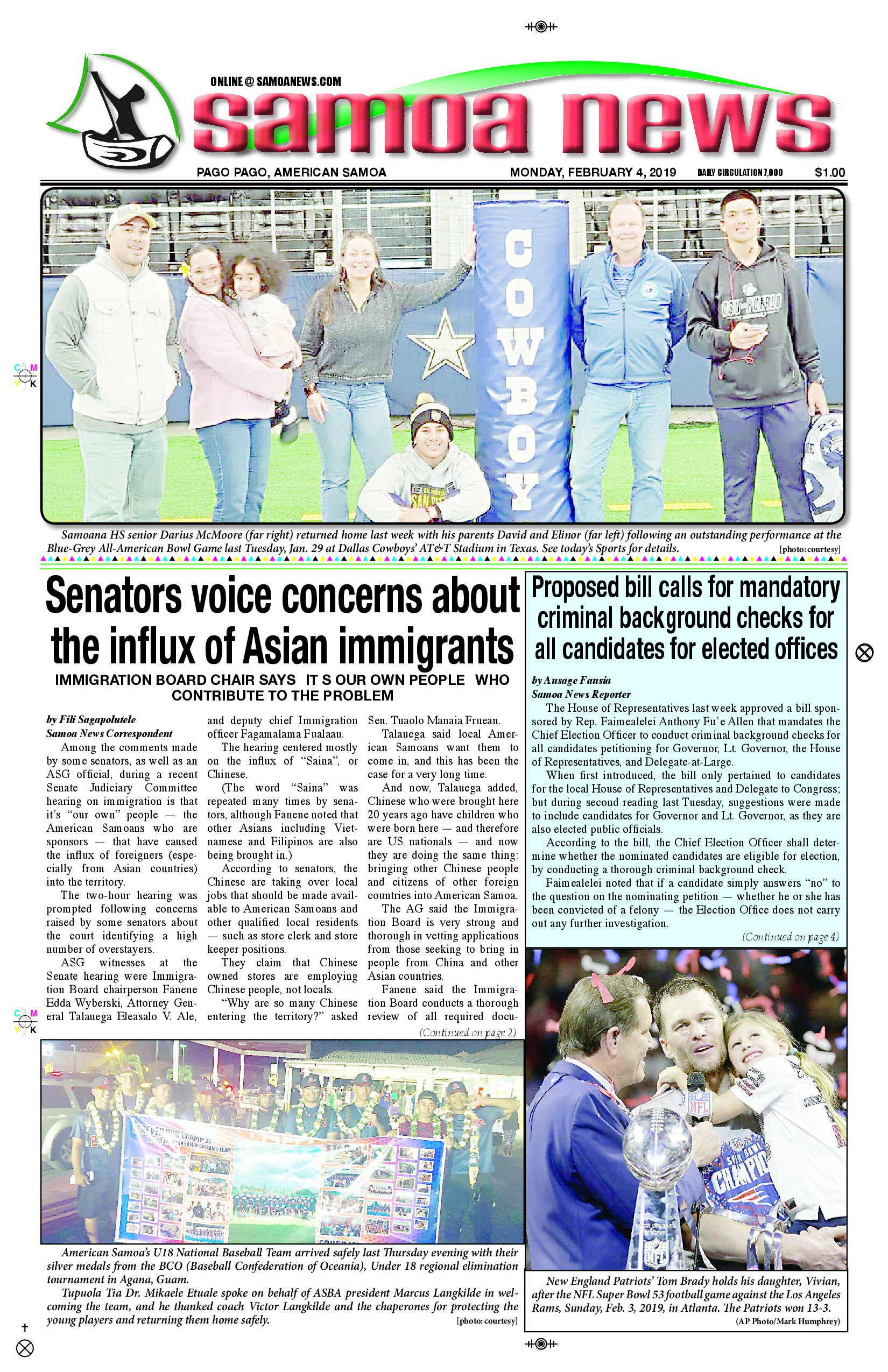 SN News Monday, February 04, 2019