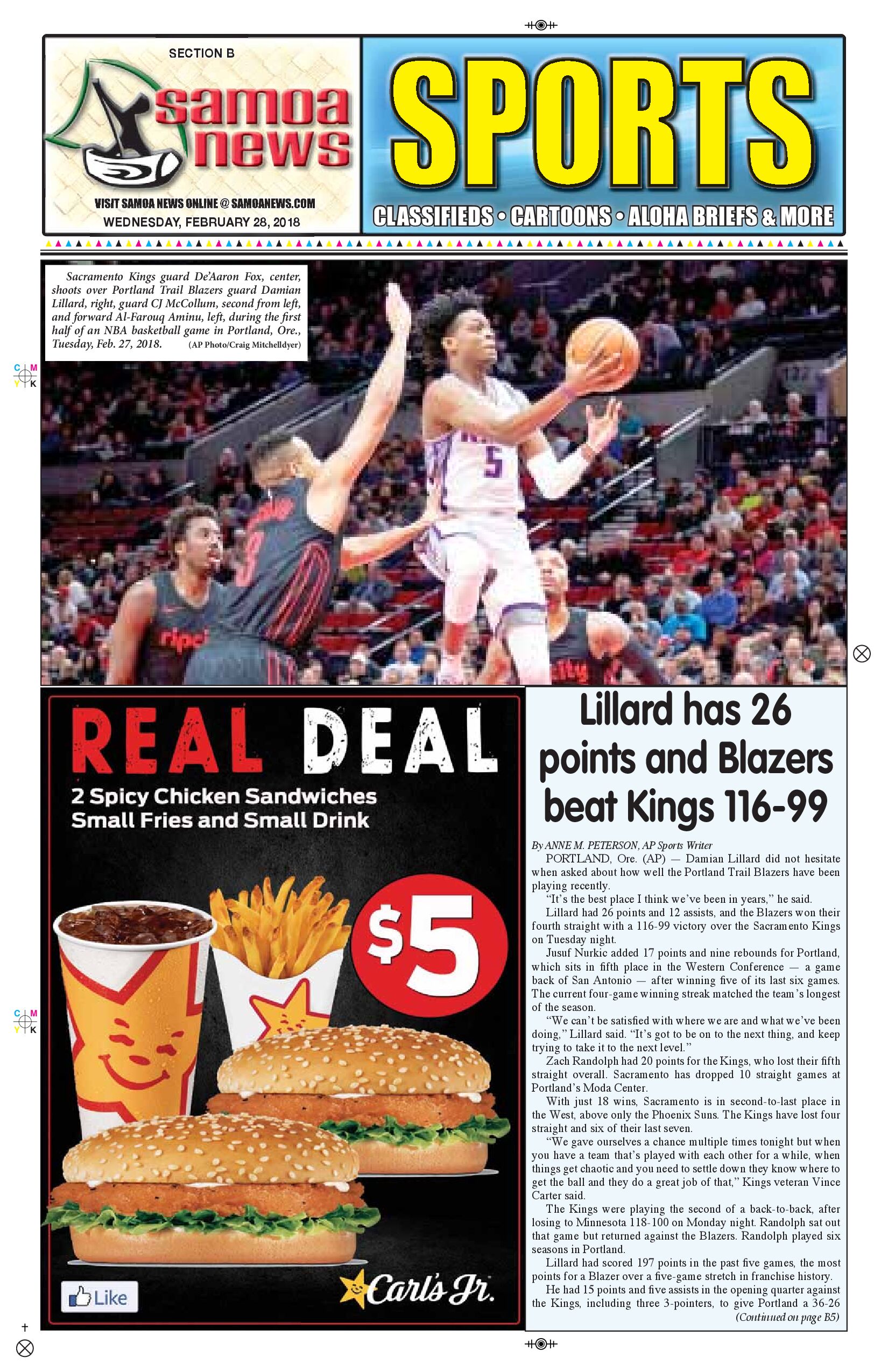 SN Sports Wednesday, Feb. 28, 2018