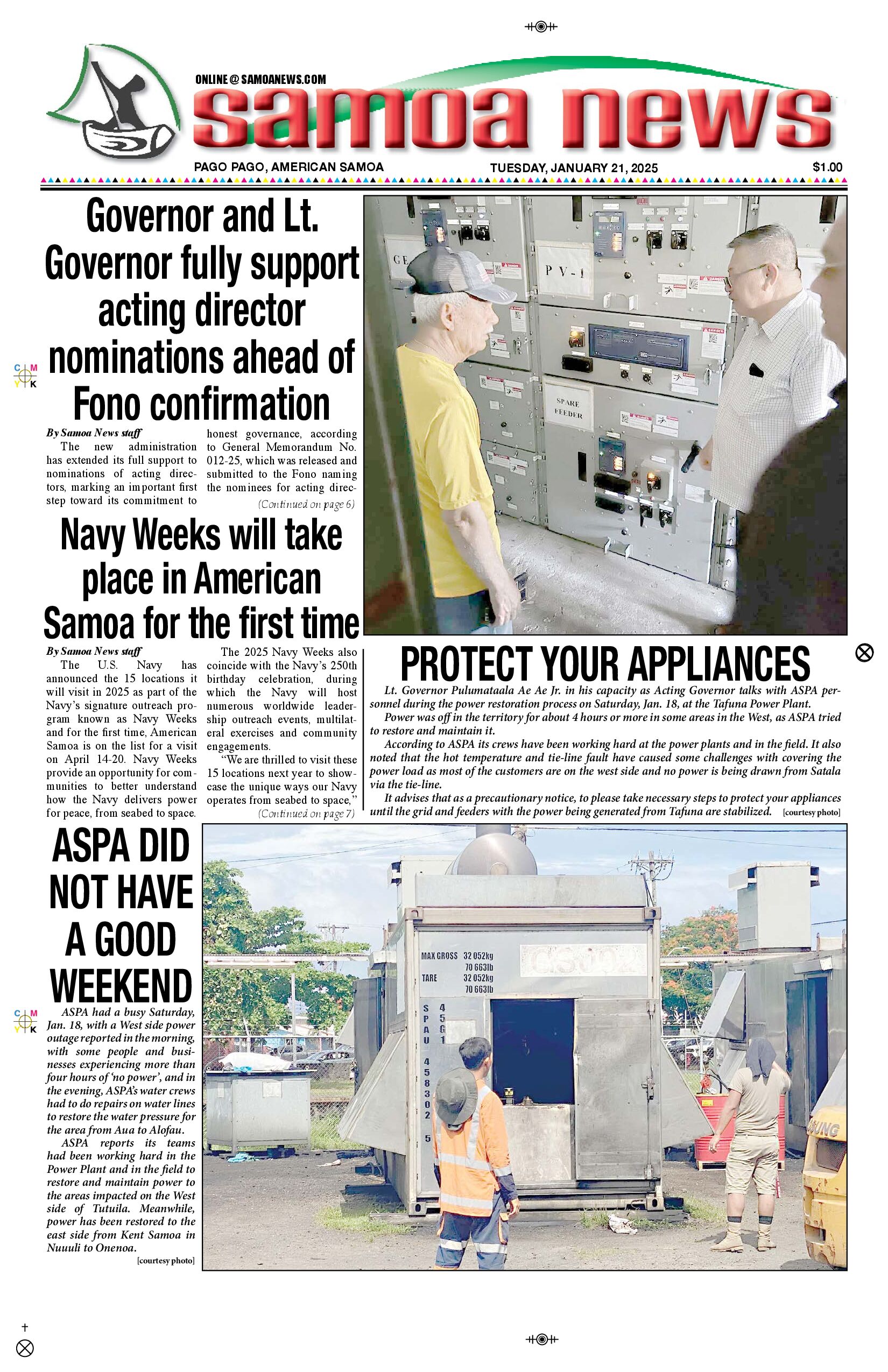 SN News Tuesday, January 21, 2025