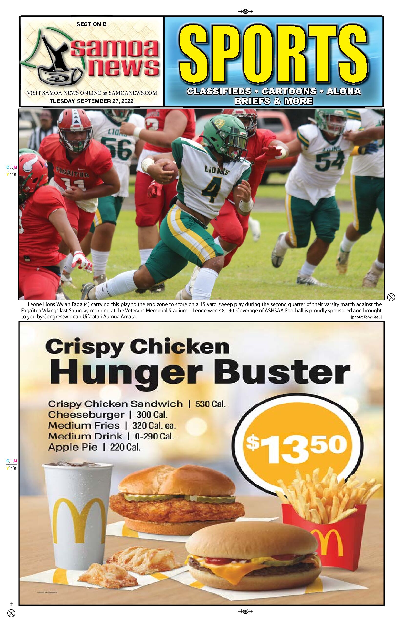 SN Sports Tuesday, Sept. 27, 2022