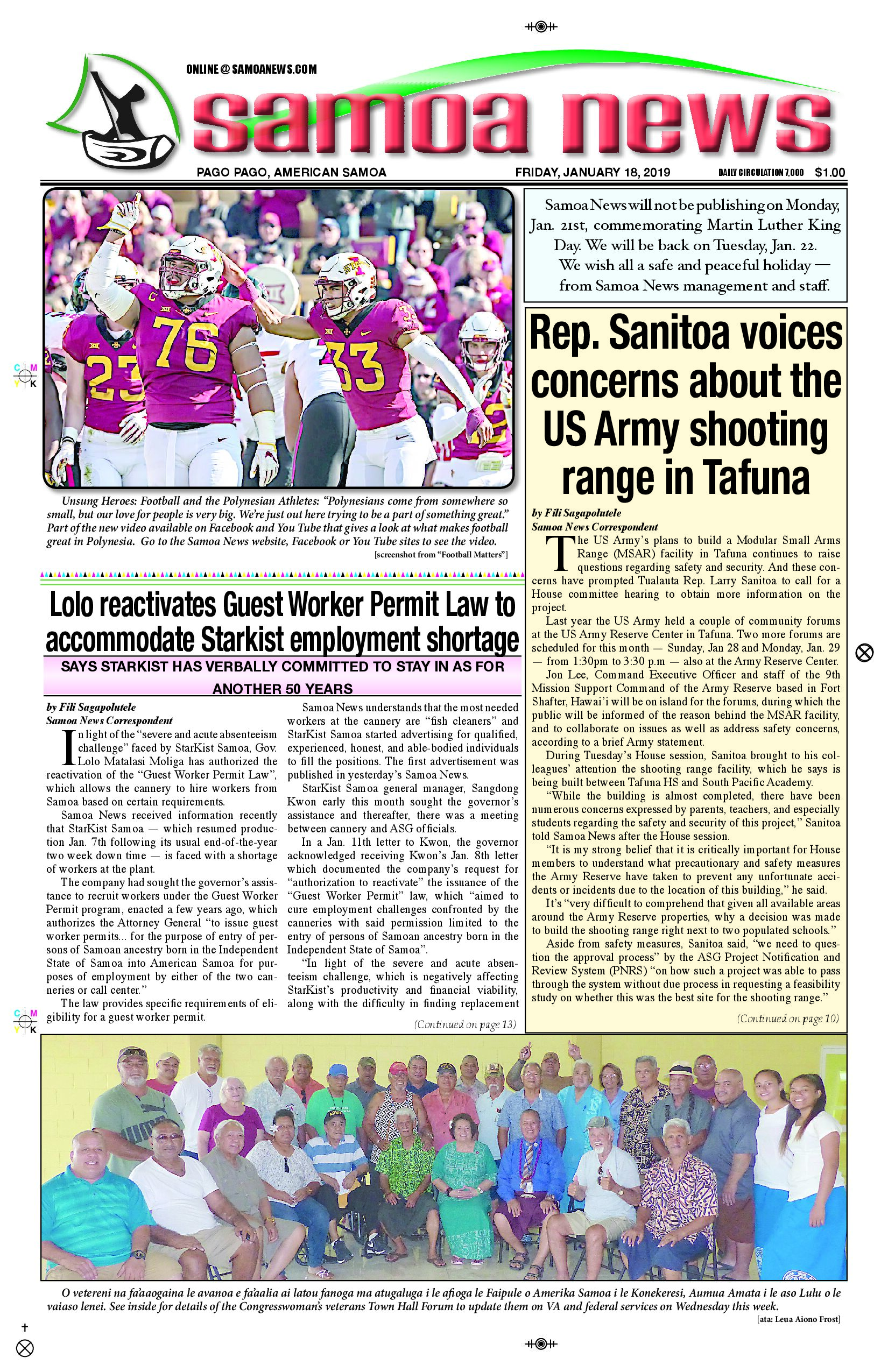 SN News Friday, January 18, 2019