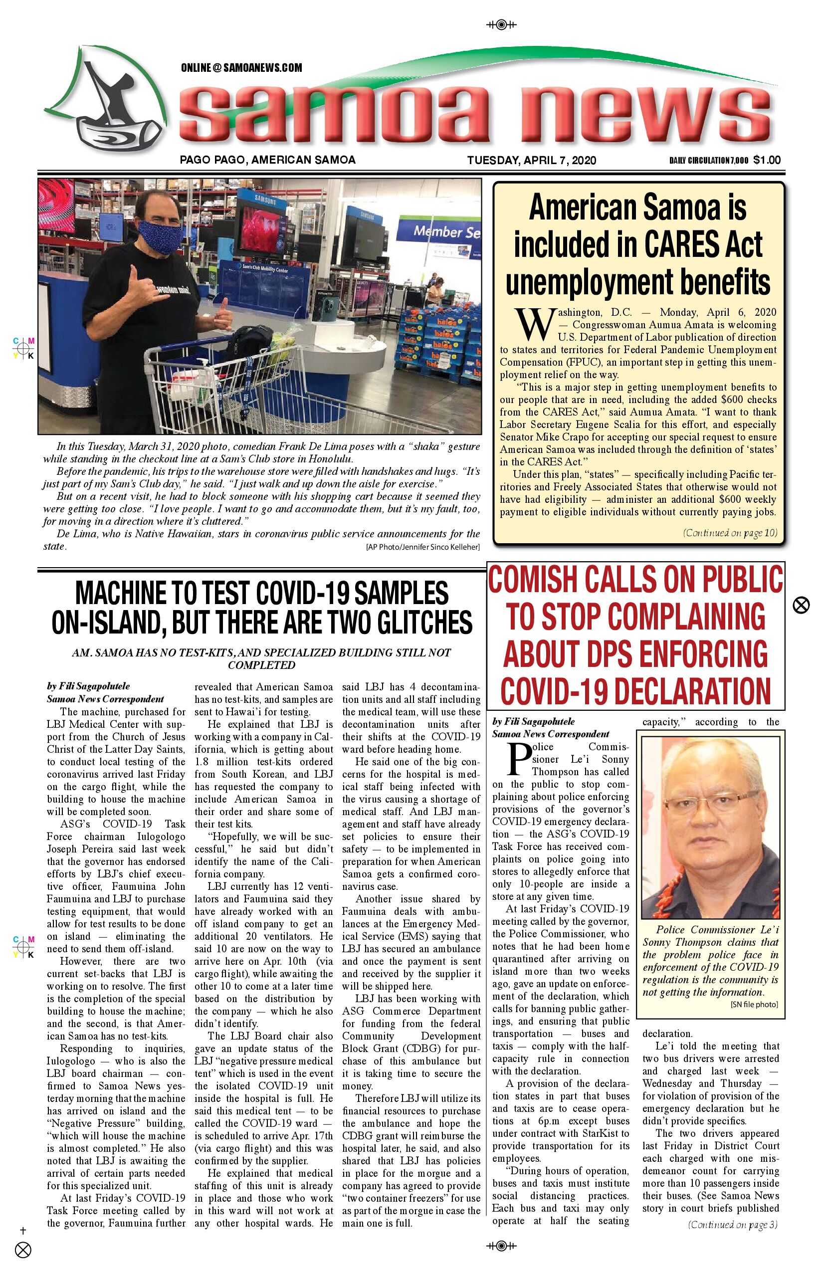 SN News Tuesday, April 07, 2020