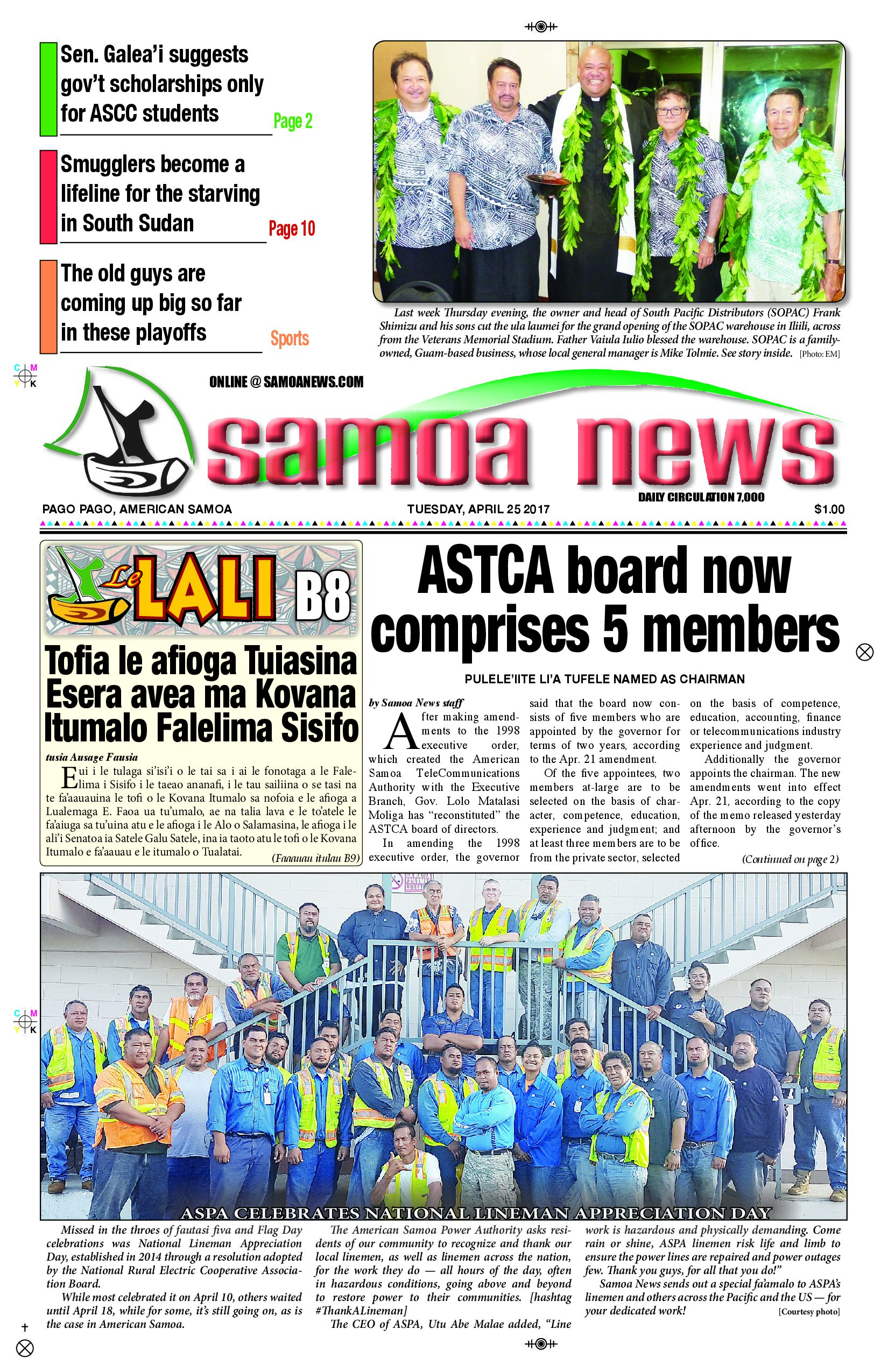 SN News Tuesday, April 25, 2017