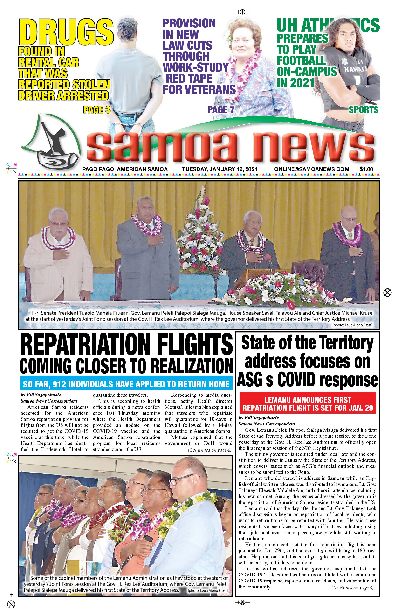 SN News Tuesday, Jan. 12, 2021