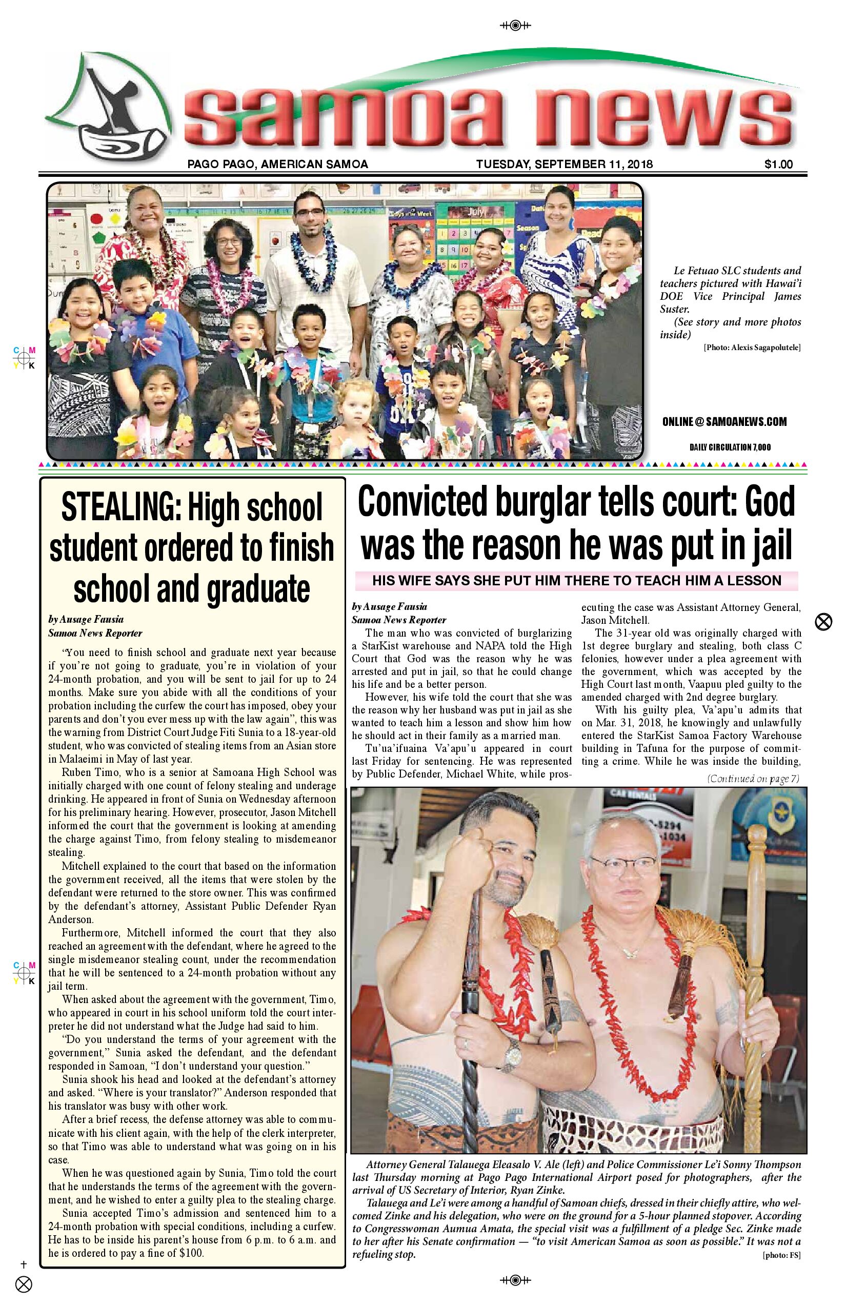 SN News Tuesday, September 11, 2018