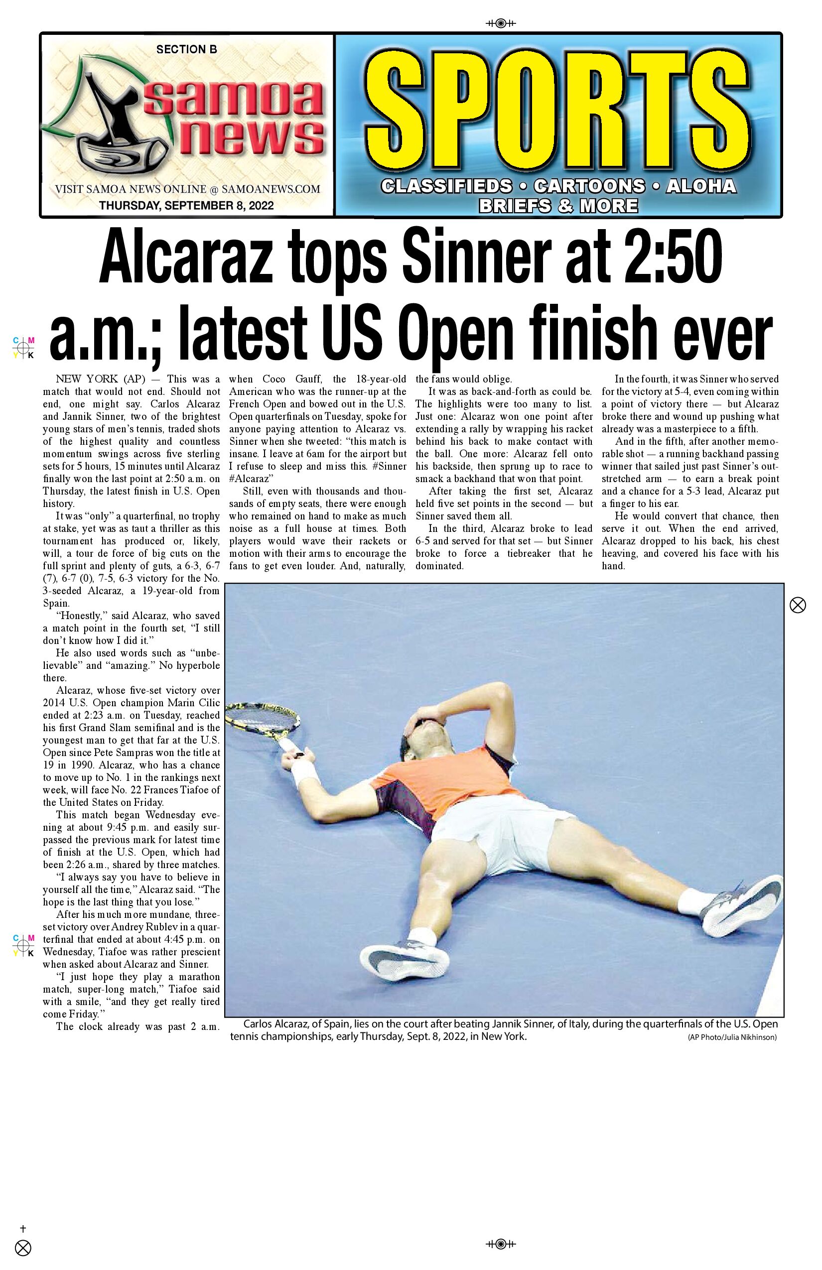 SN Sports Thursday, Sept. 08, 2022