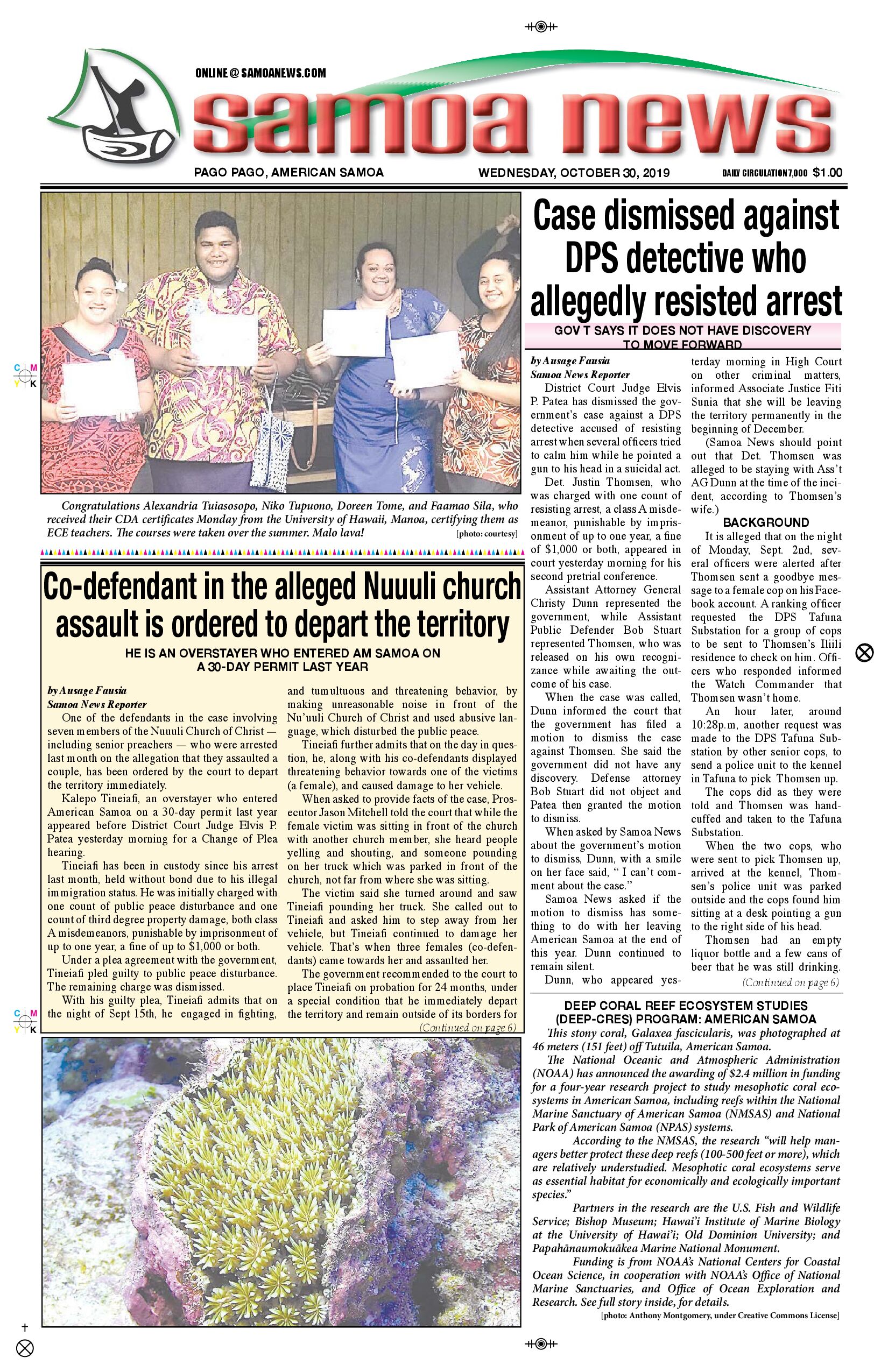 SN News Wednesday, October 30, 2019