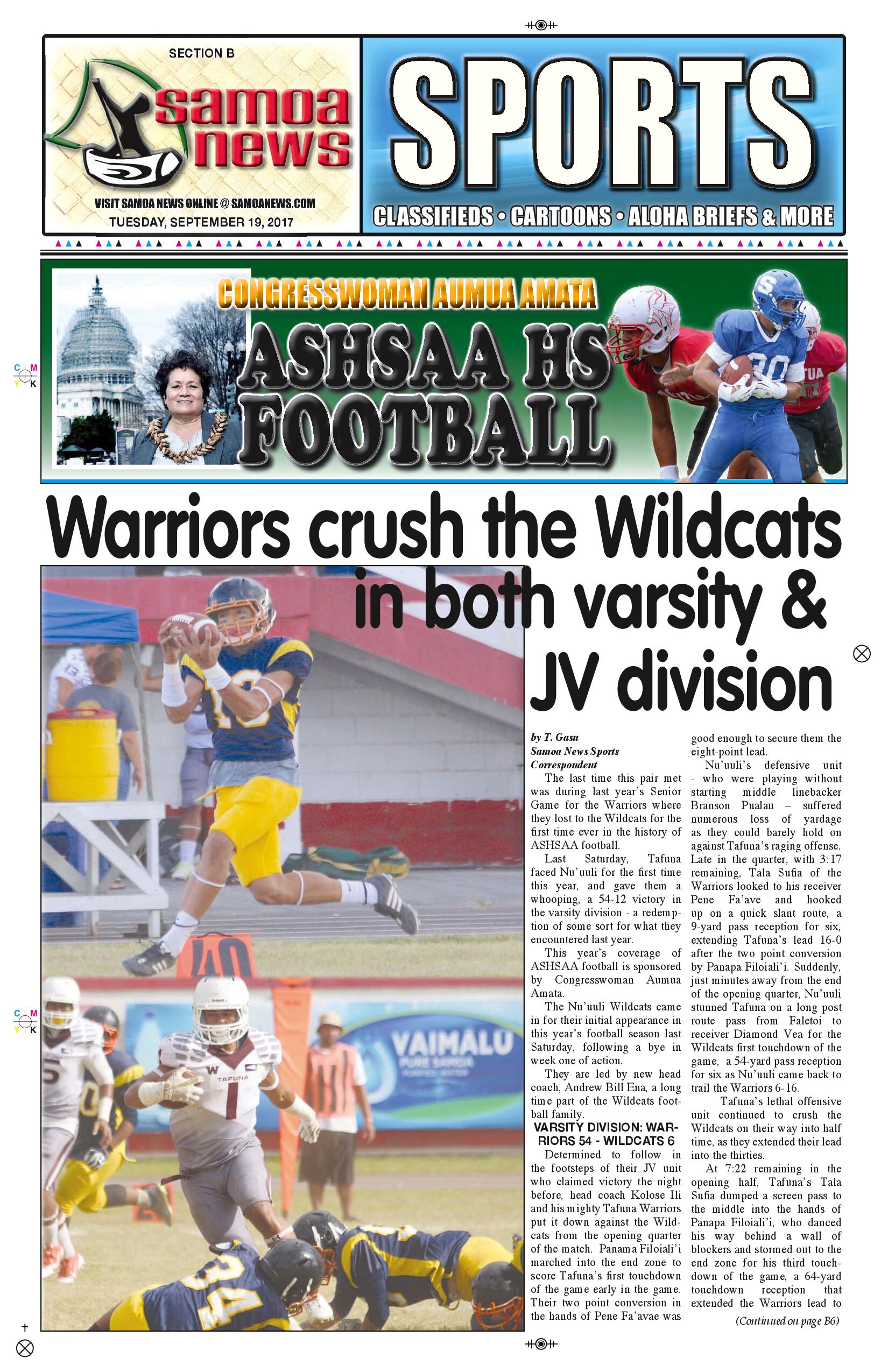 SN Sports Tuesday Sept. 19, 2017