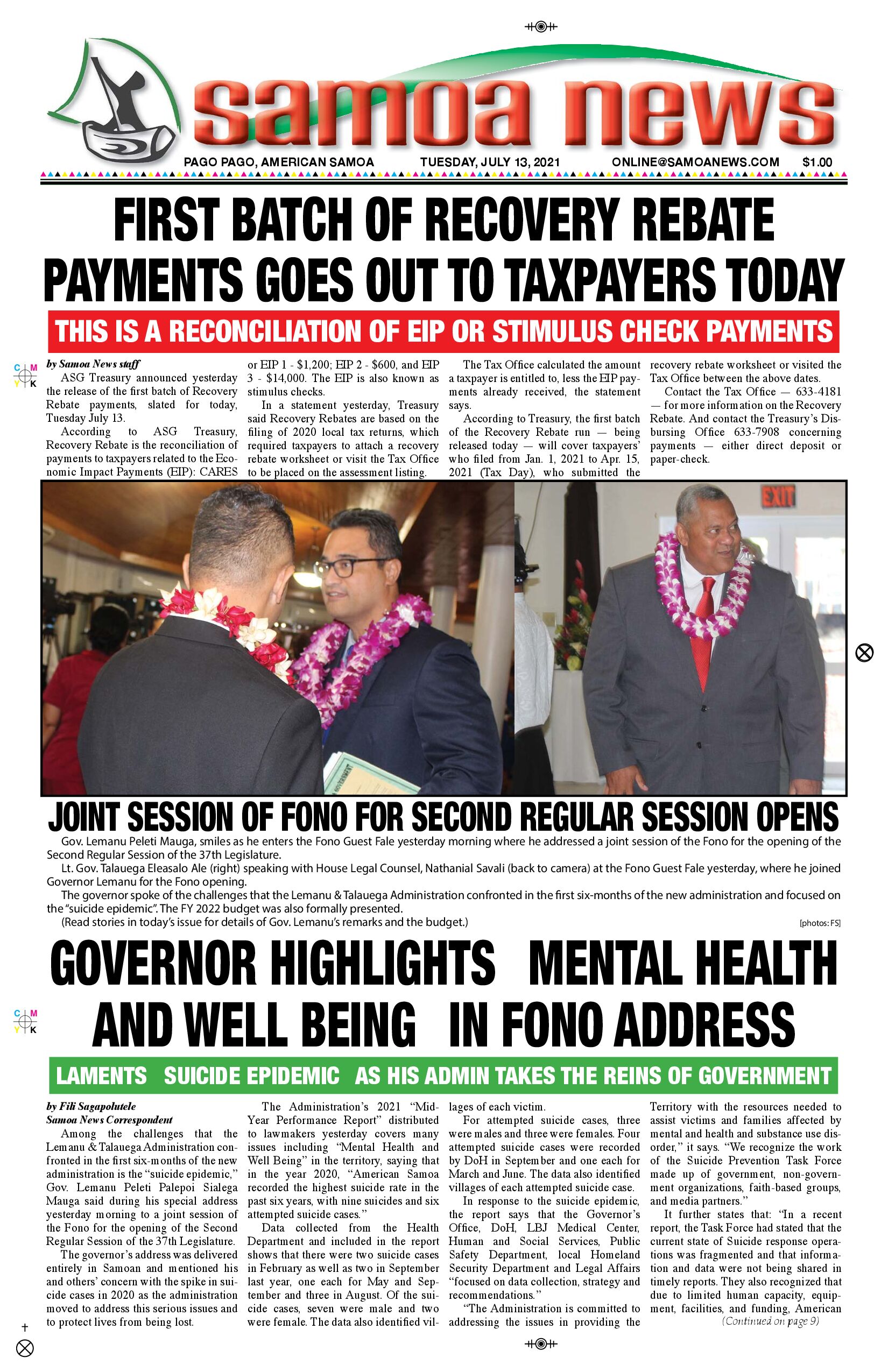 SN News Tuesday, July 13, 2021