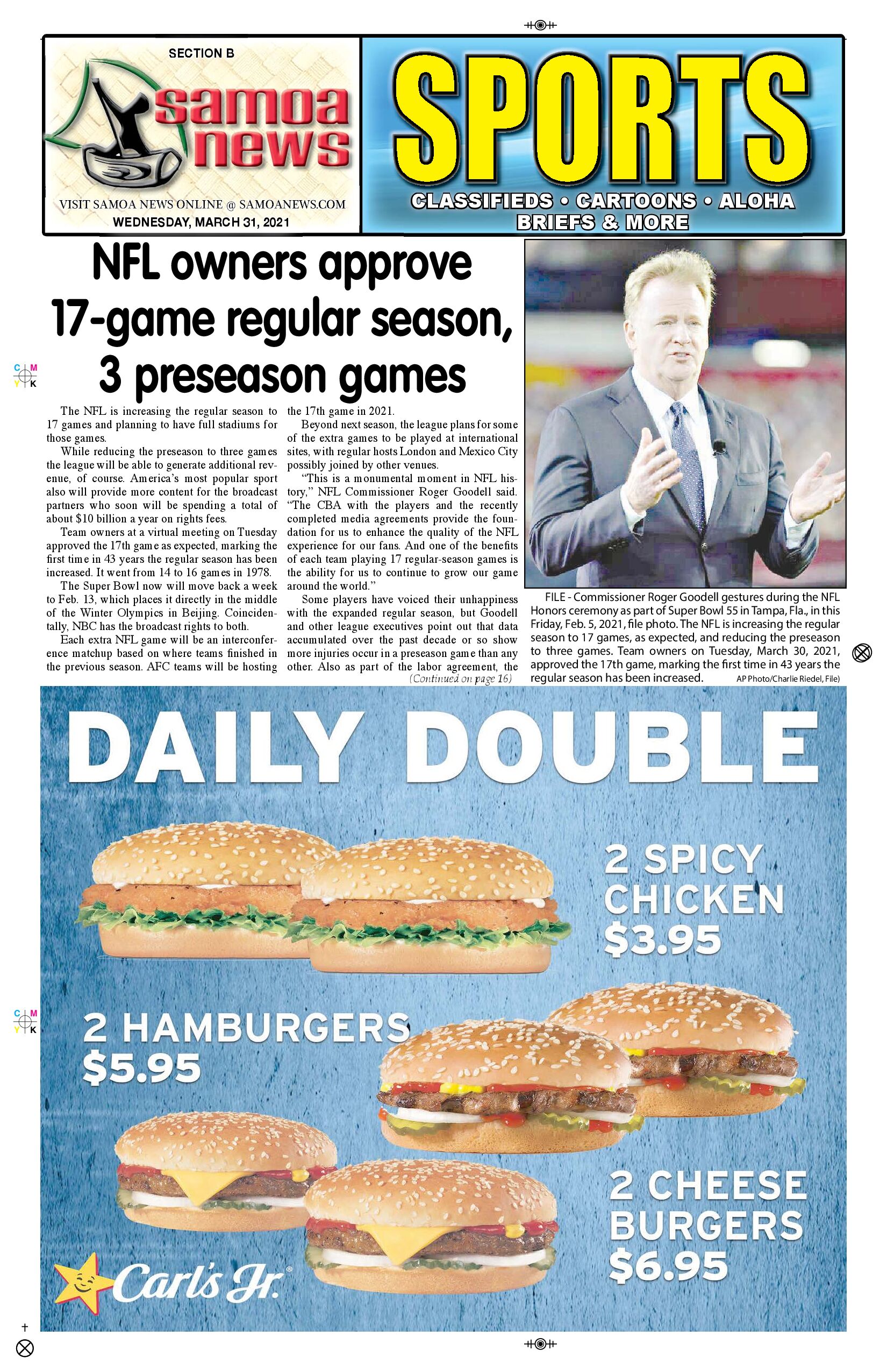 SN Sports Wednesday, March 31, 2021