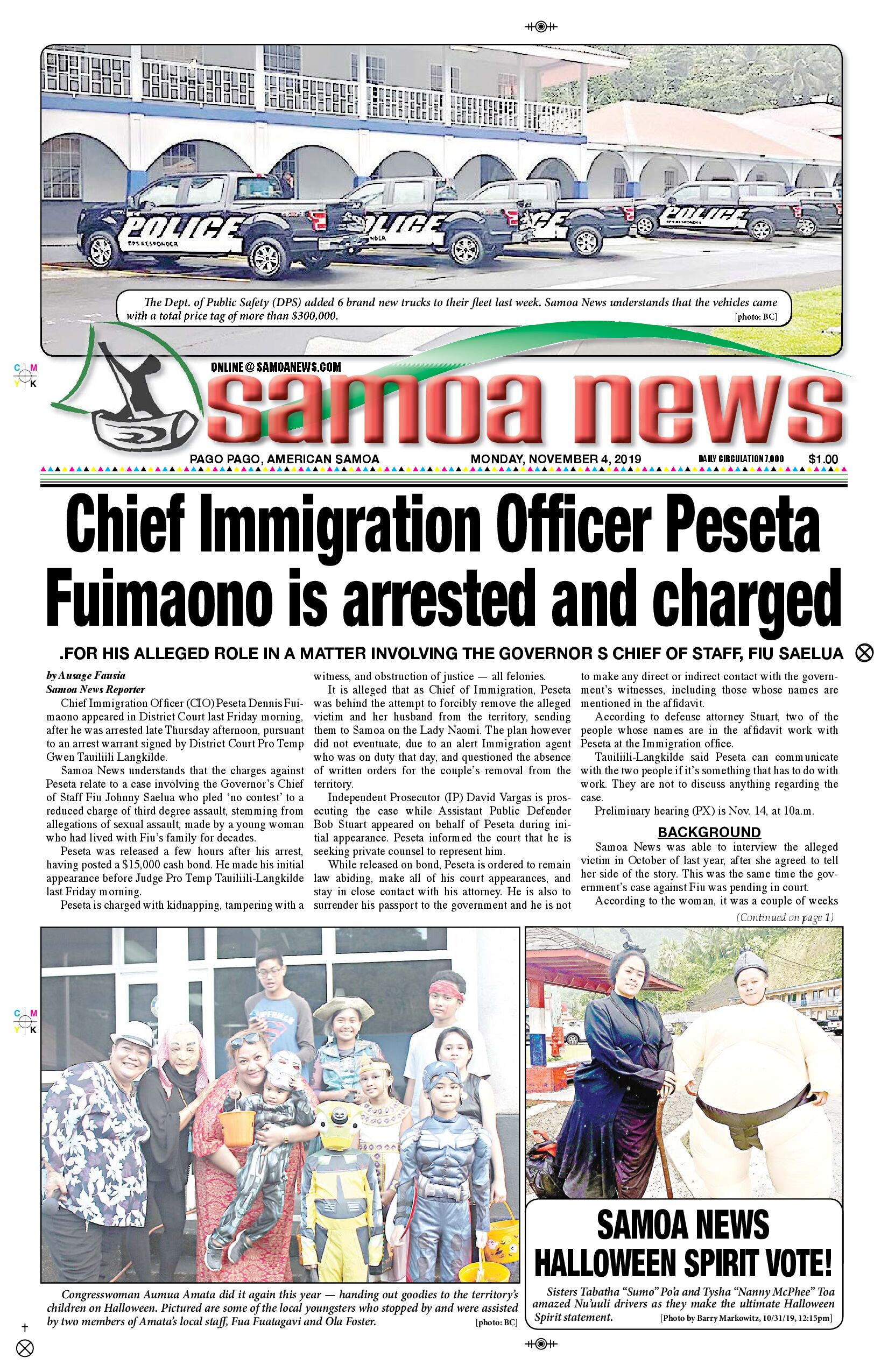 SN News Monday, November 04, 2019