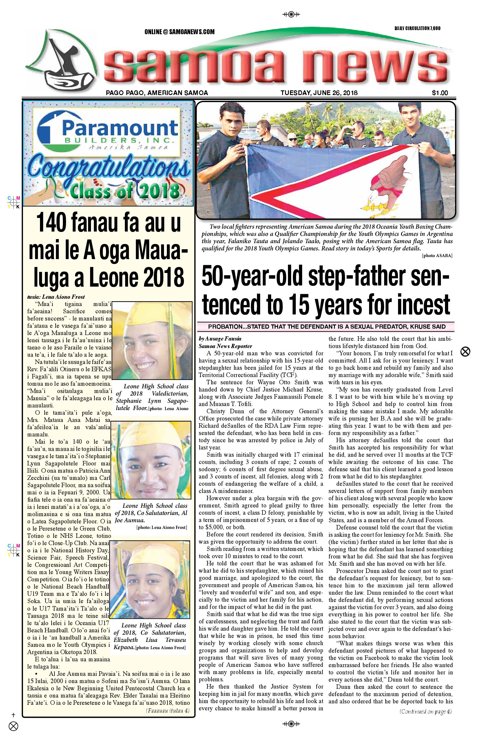 SN News Tuesday, June 26, 2018