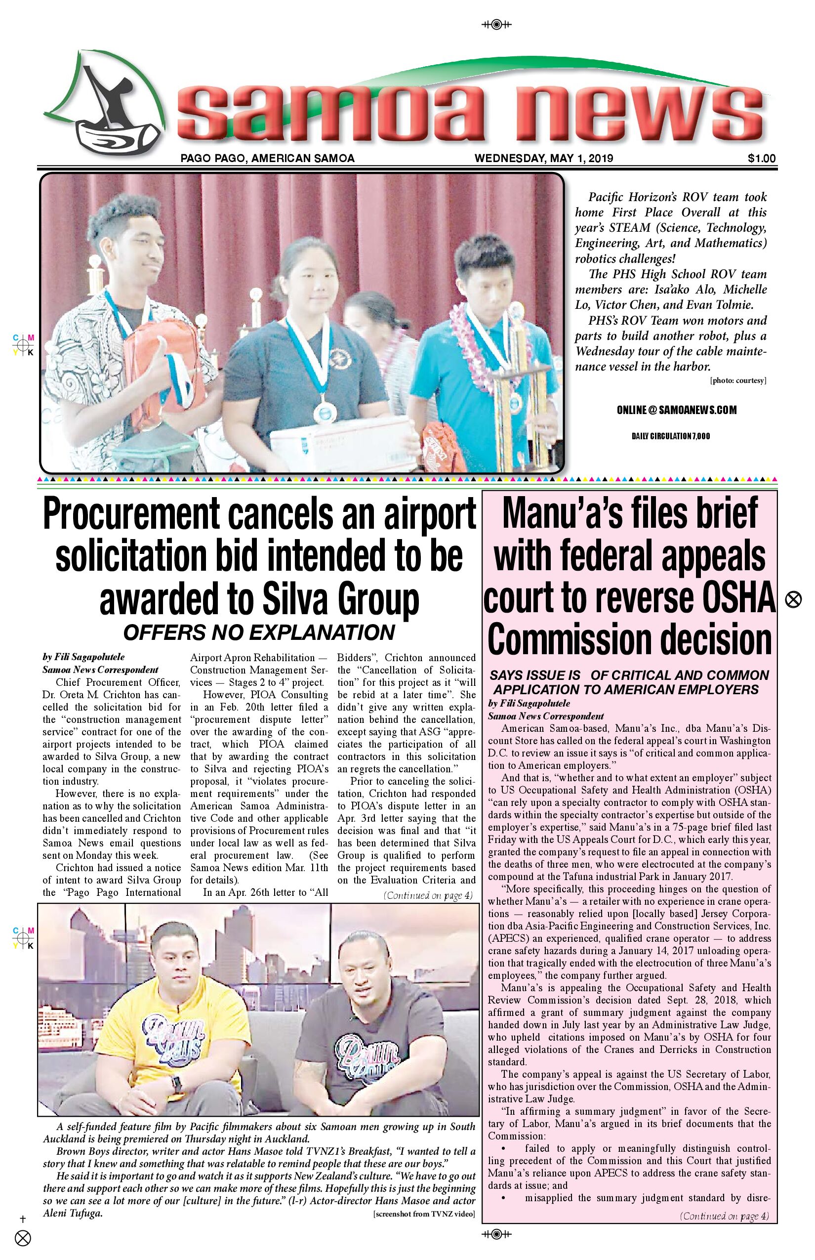 SN News Wednesday, May 01, 2019