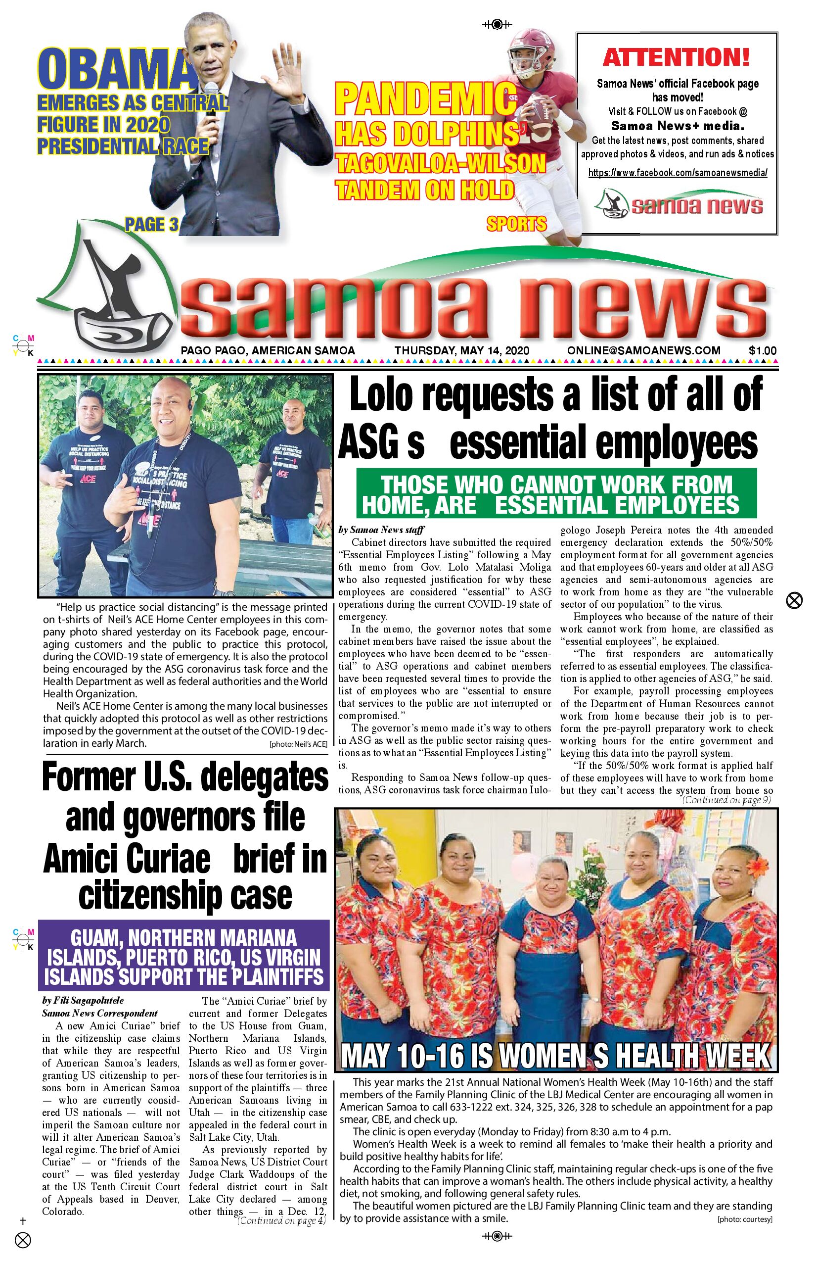 SN News Thursday, May 14,  2020