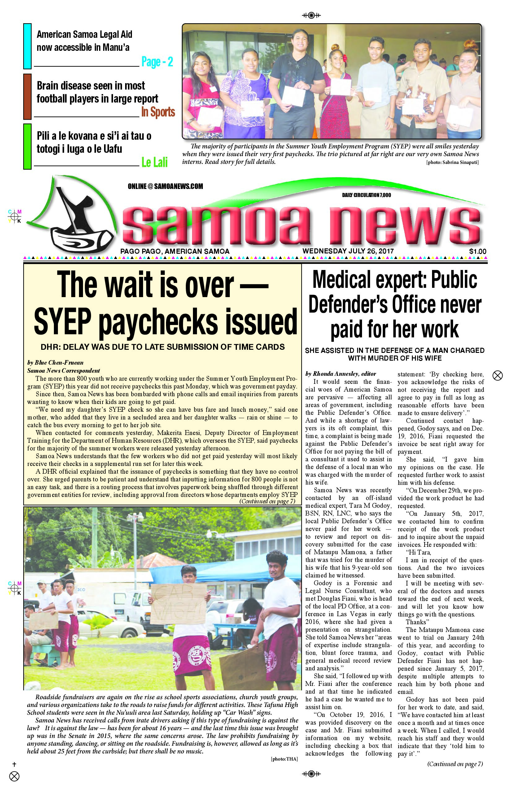 SN News Wednesday July 26, 2017