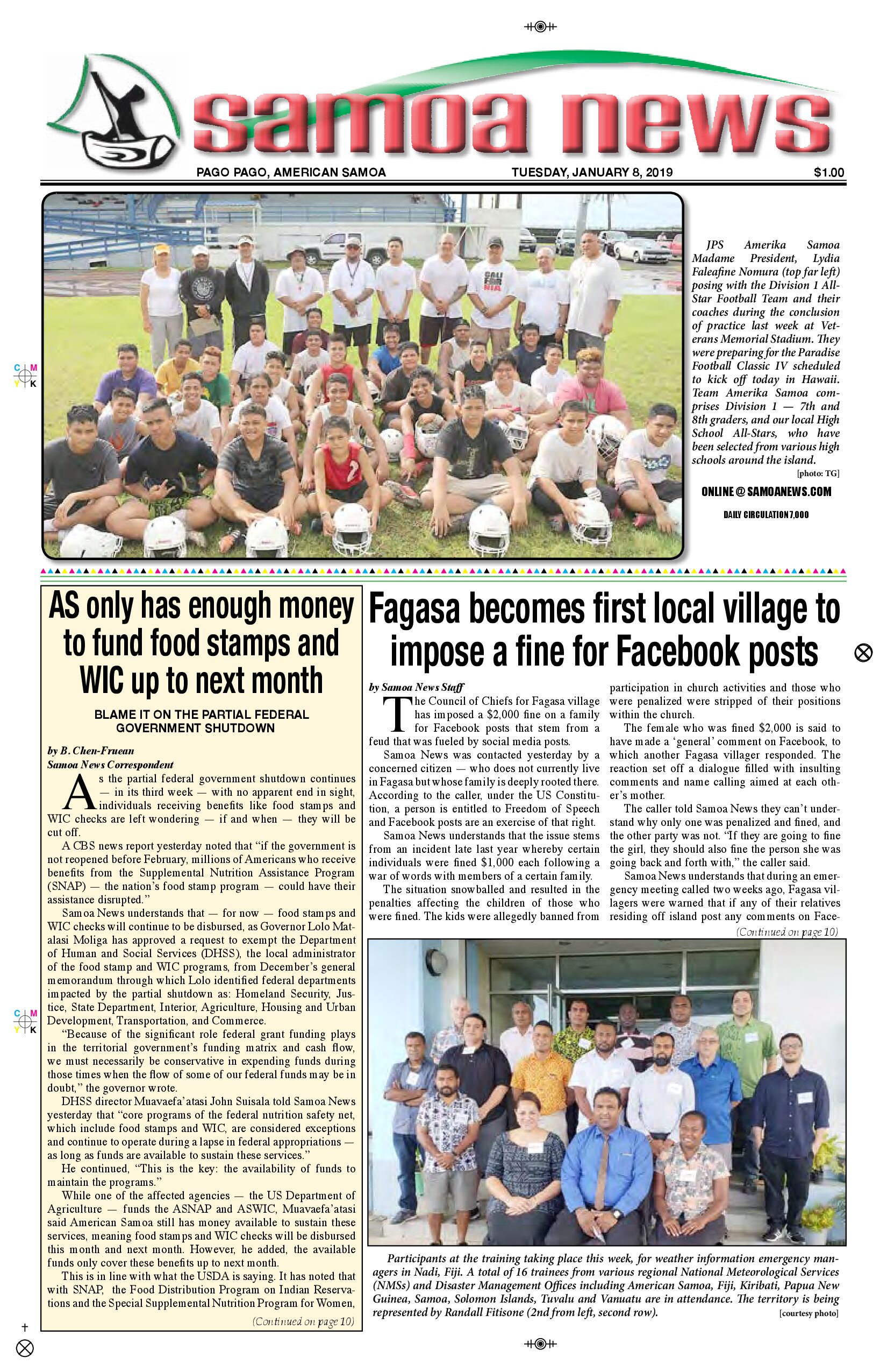 SN News Tuesday, January 08, 2019