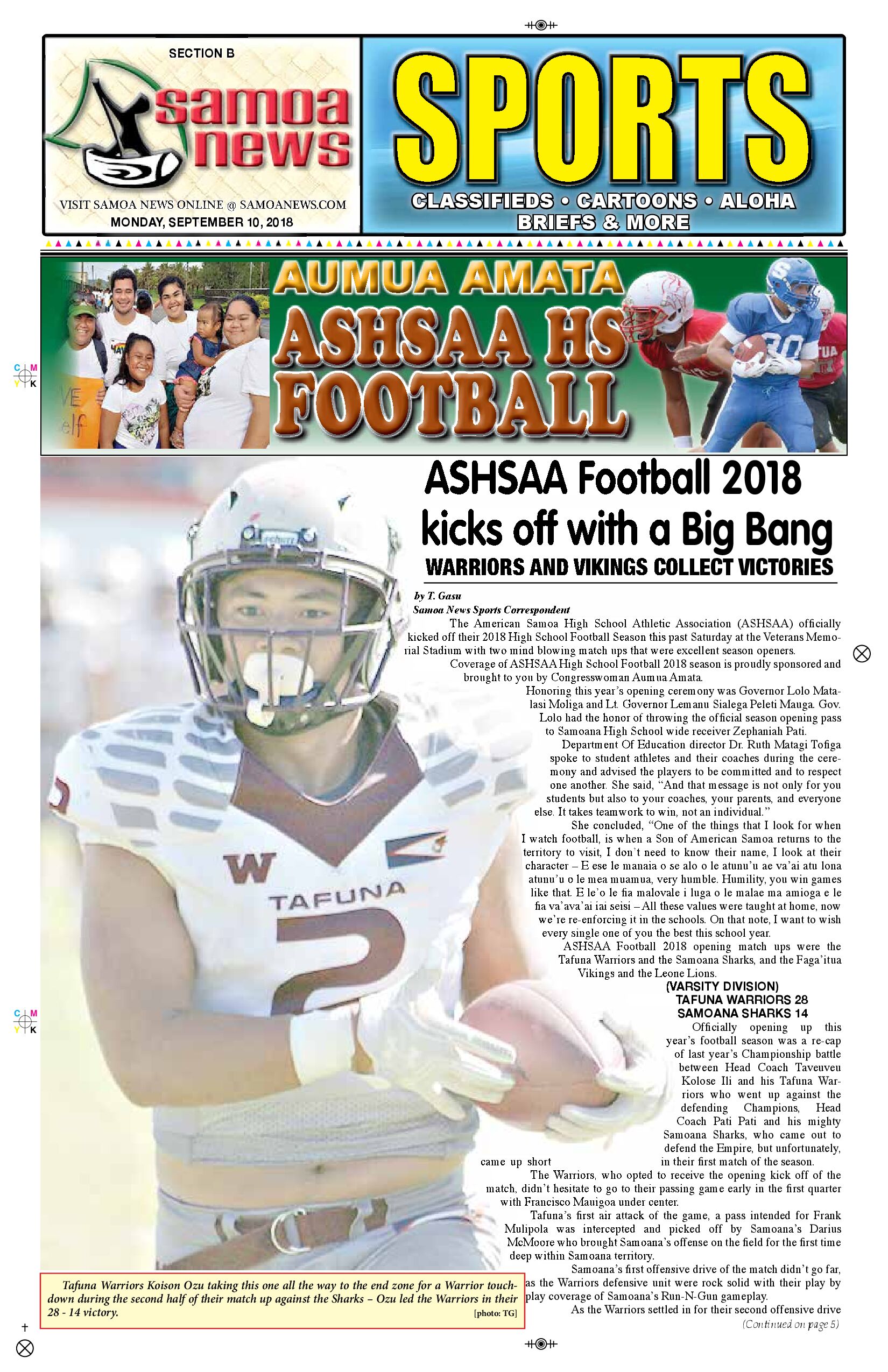 SN Sports Monday, September 10, 2018