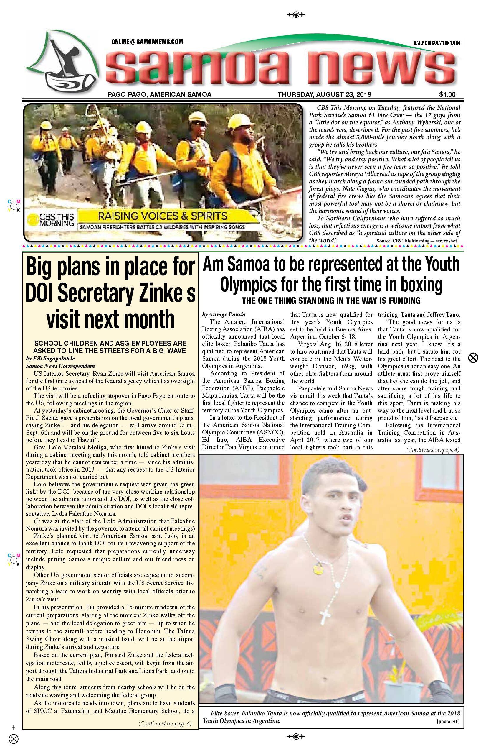 SN News Thursday, August 23, 2018