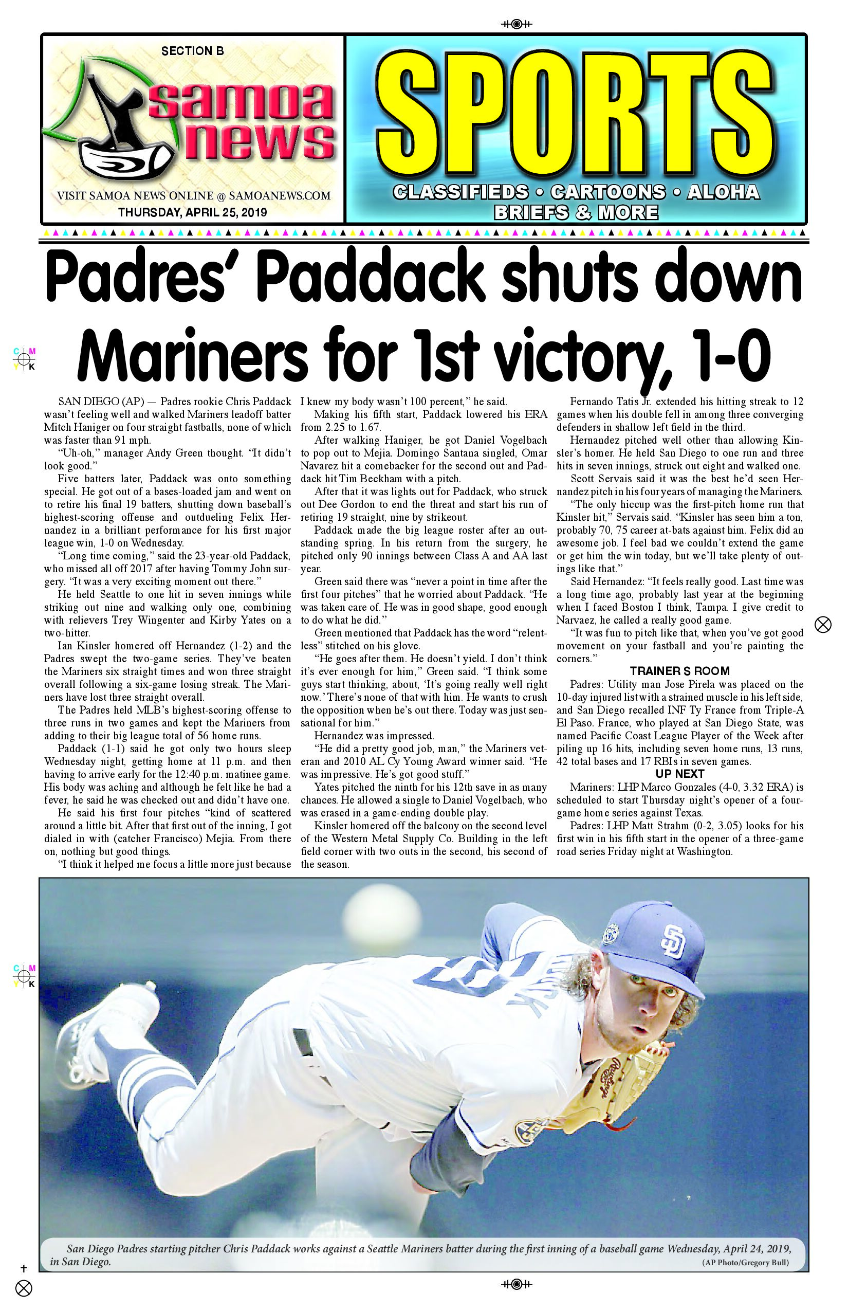 SN Sports Thursday, April 25, 2019