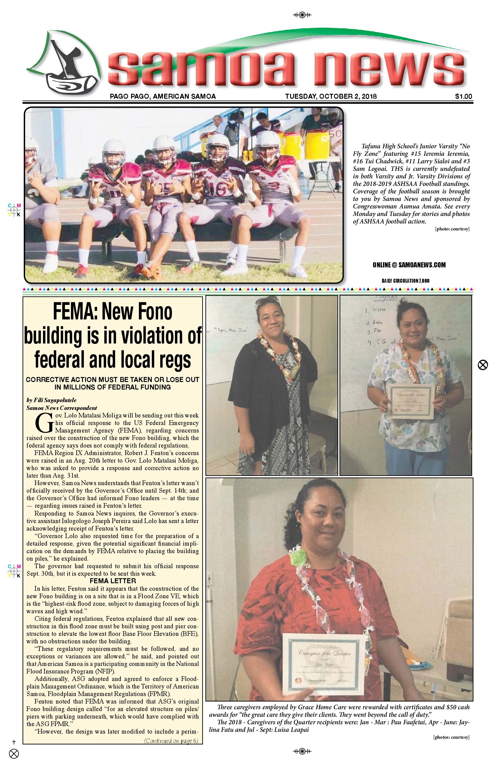 SN News Tuesday, October 02, 2018