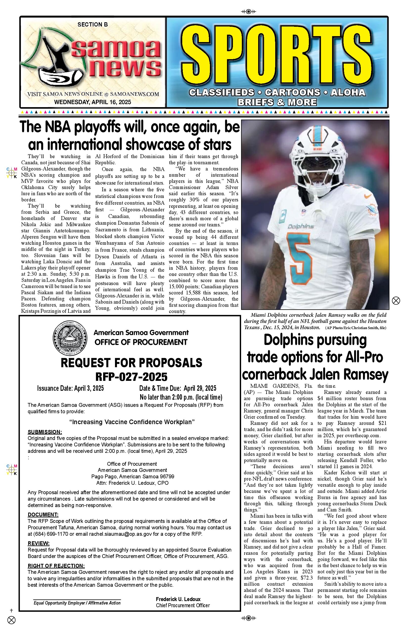 SN Sports Wednesday, April 16, 2025