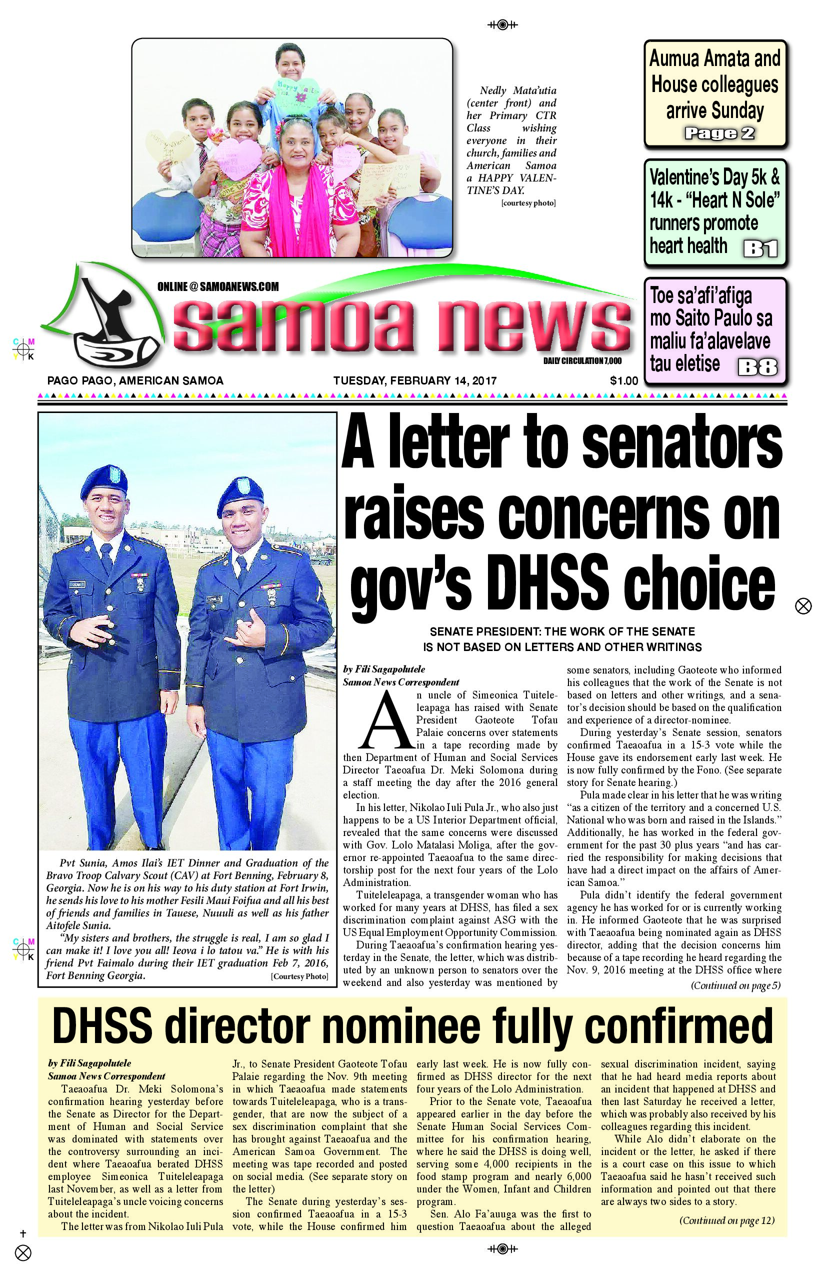 SN News Tuesday, Feb. 14, 2017