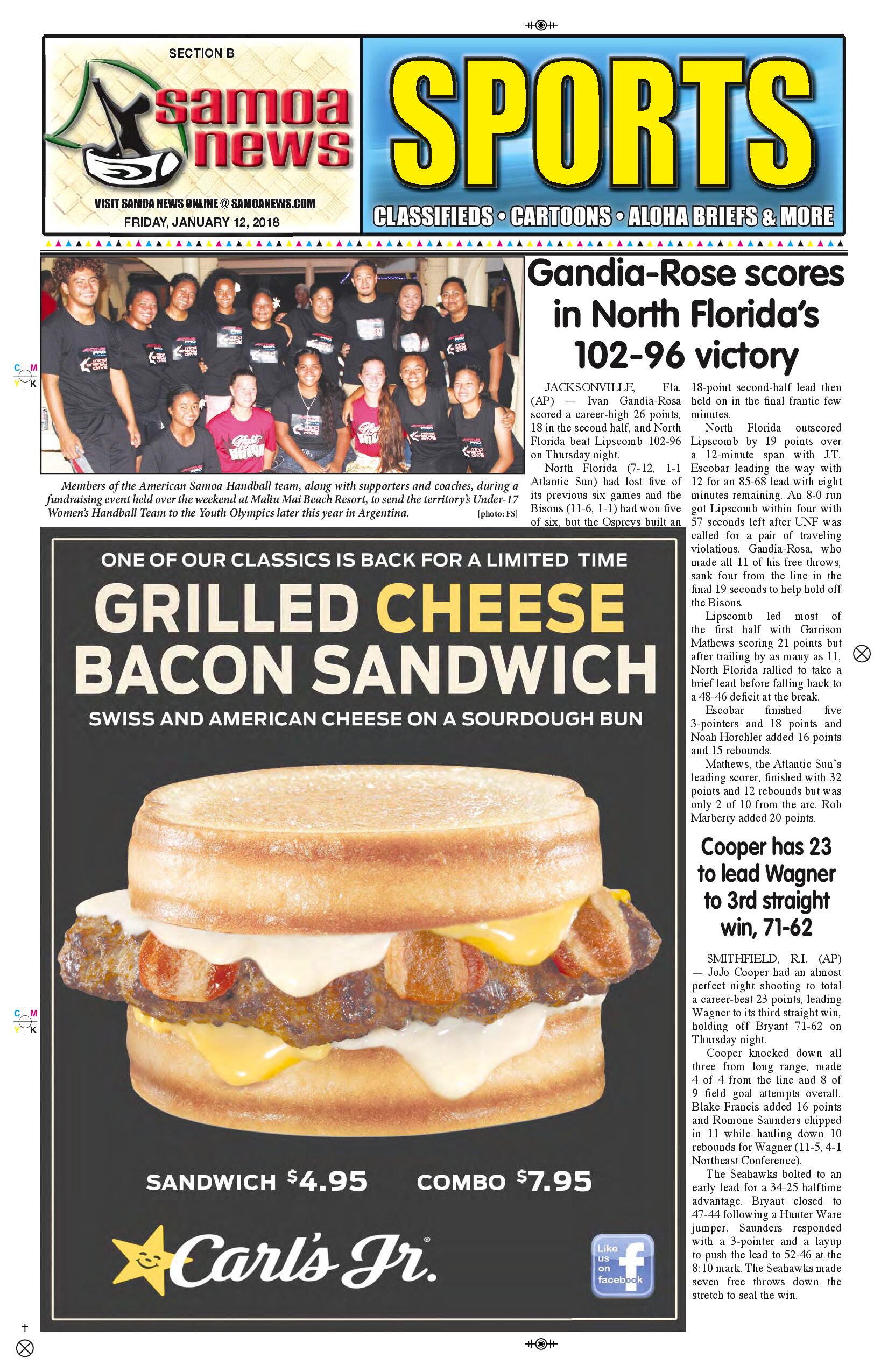 SN Sports Friday, Jan. 12, 2018