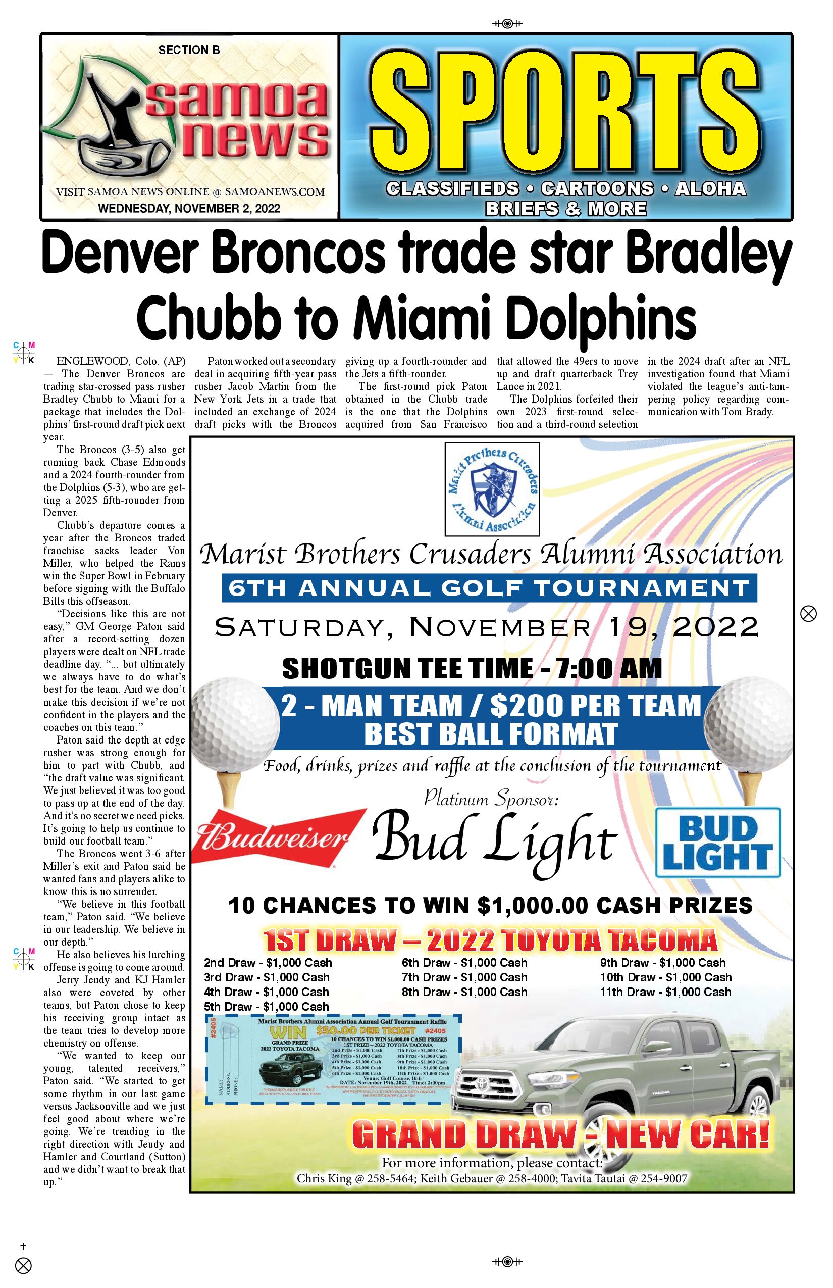 SN Sports Wednesday, November 02, 2022