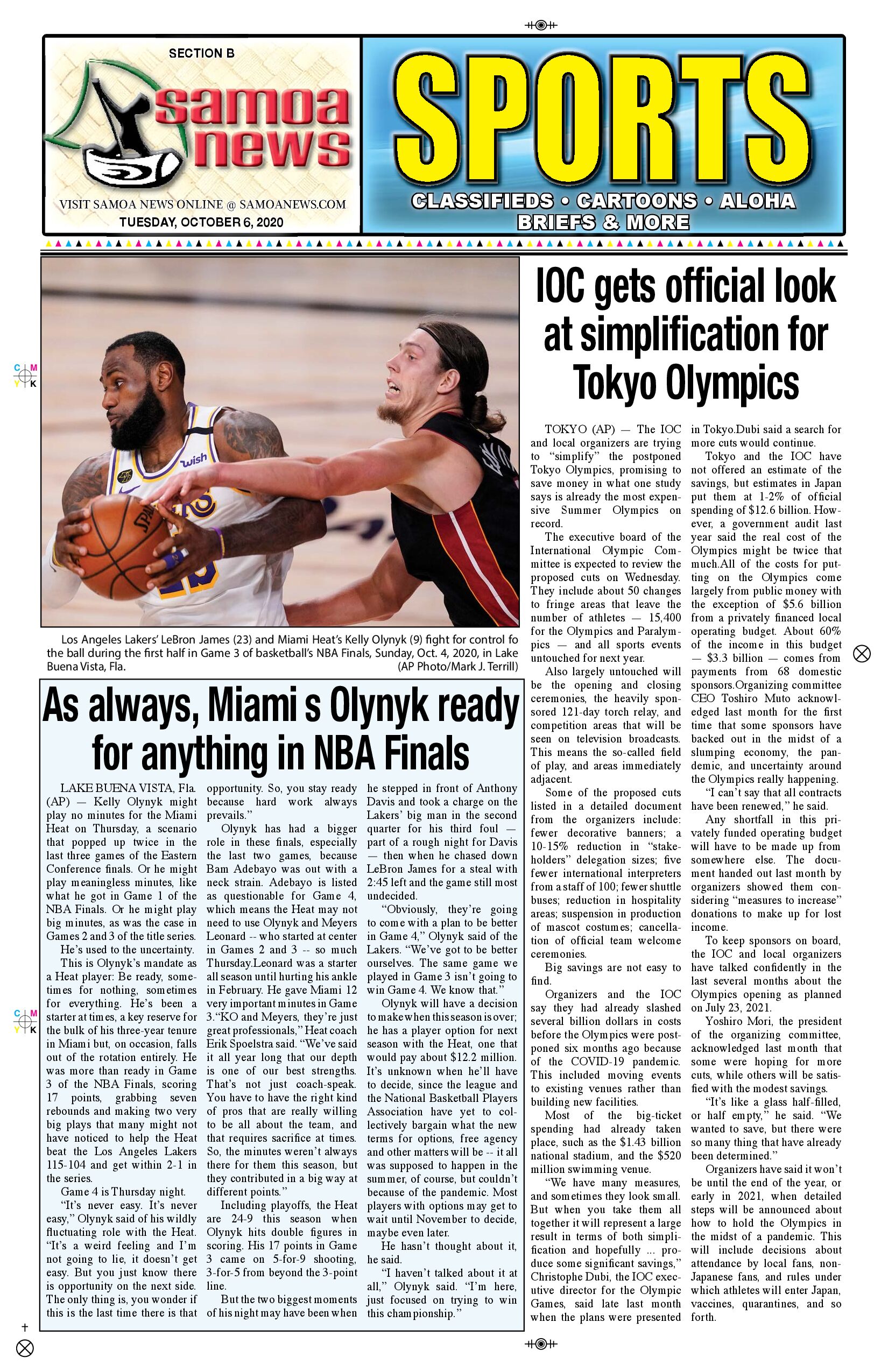 SN Sports Tuesday, Oct 06, 2020