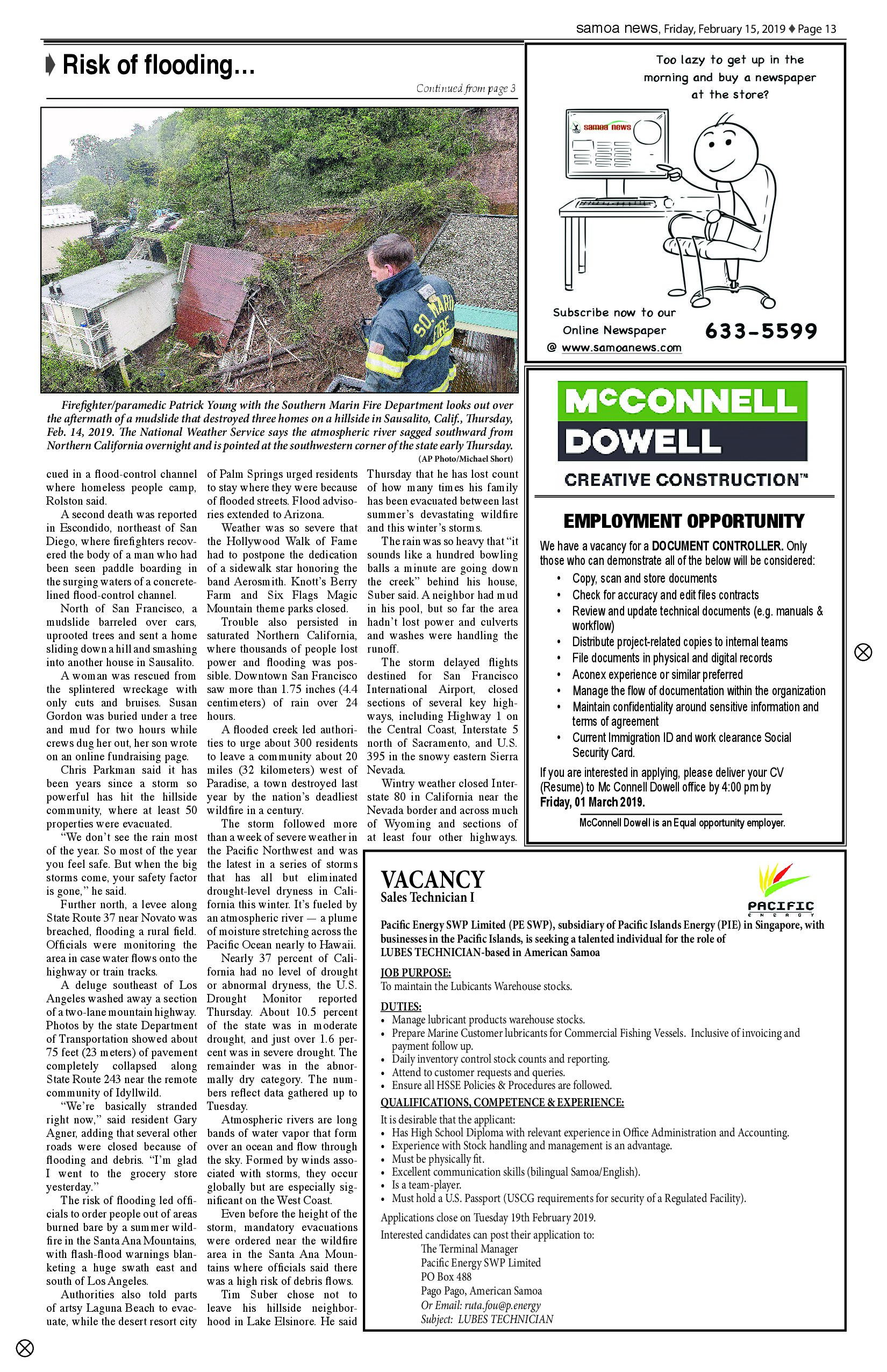 SN News 3 Friday, February 15, 2019