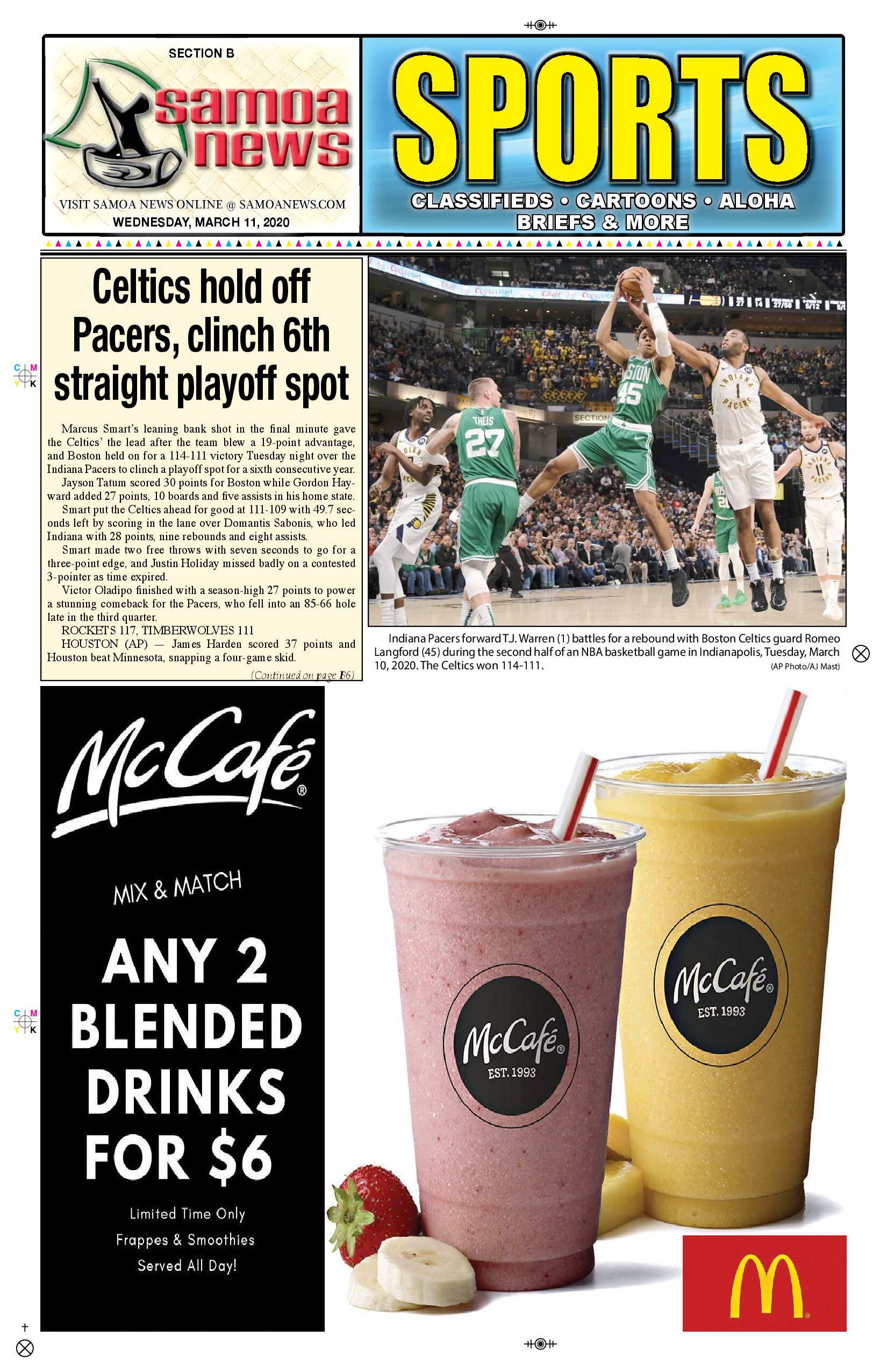 SN Sports Wednesday, March 11, 2020