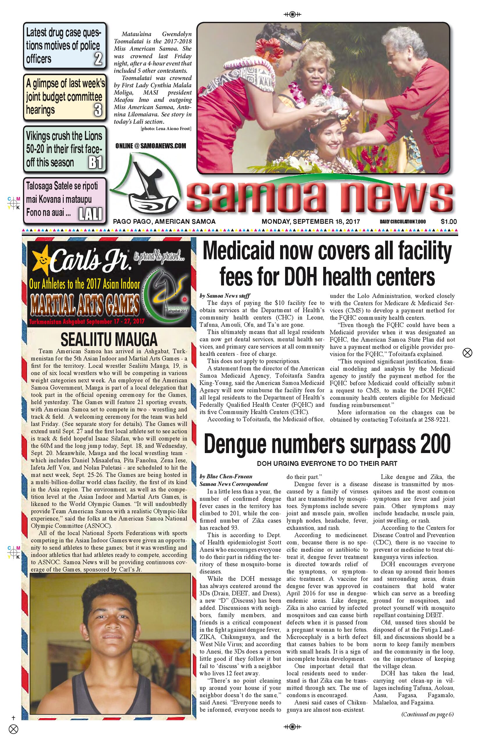 SN News Monday, Sept. 18, 2017