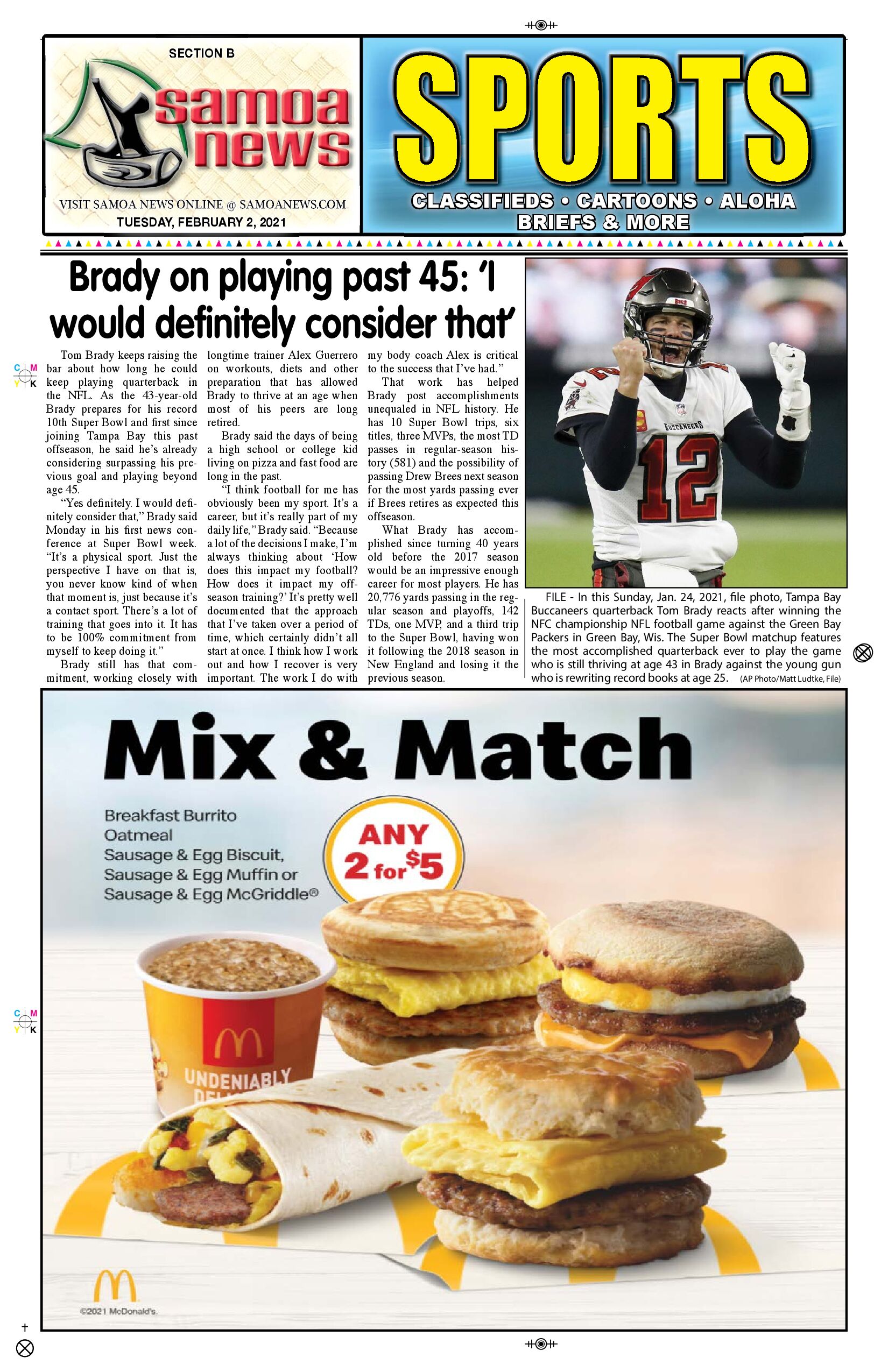 SN Sports Tuesday, Feb. 02, 2021